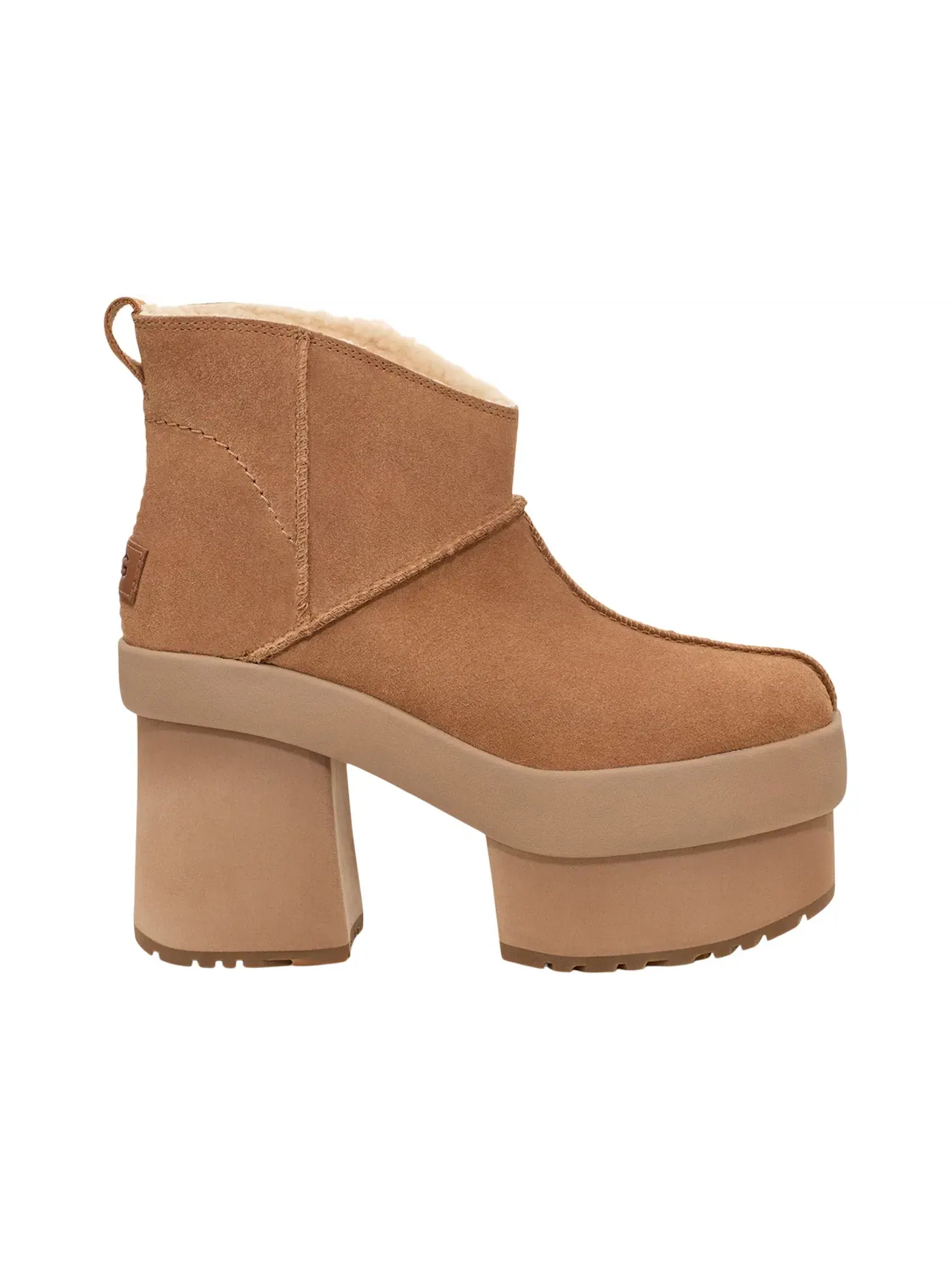 Ботинки женские UGG New Heights Platform Mini — изображение 1 из 1, каштановый