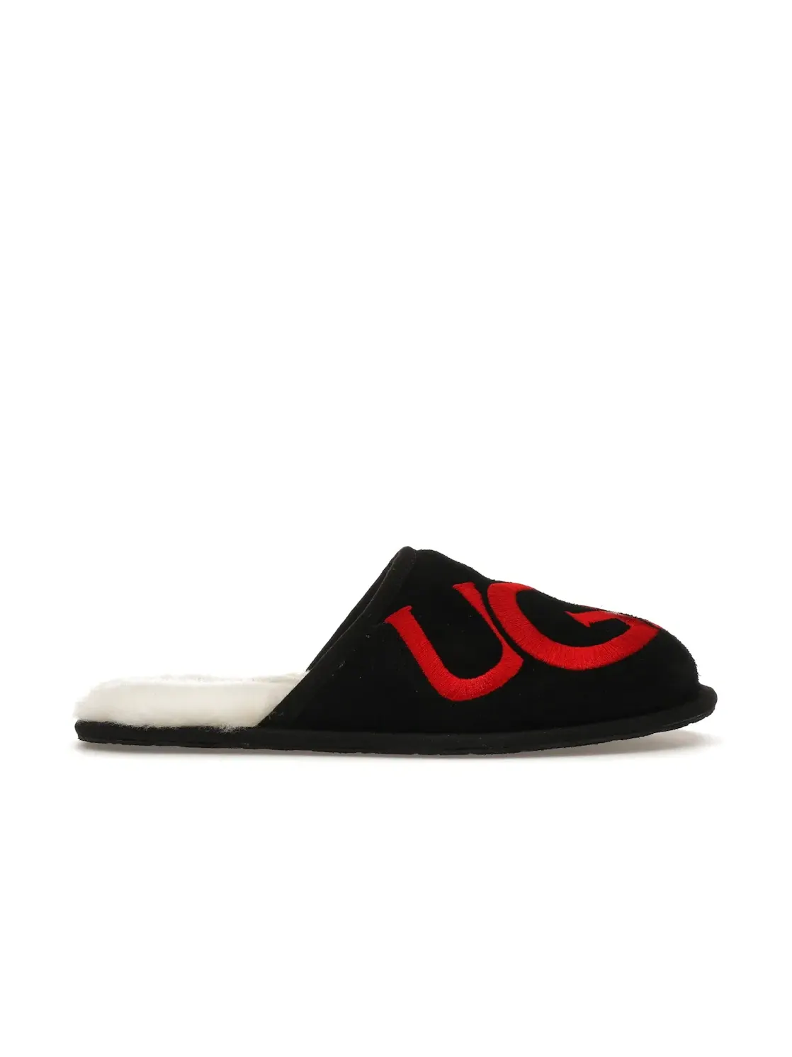 Тапочки мужские UGG Scuff Logo — изображение 1 из 4, черный/красный