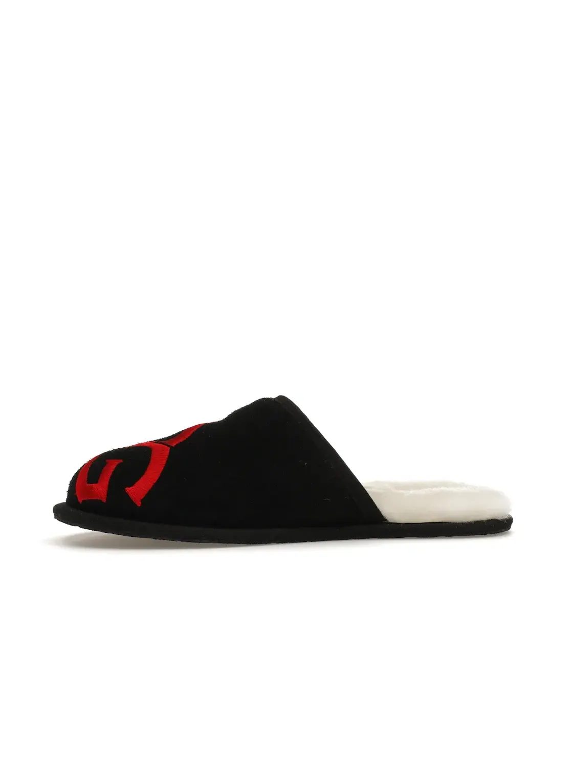 Тапочки мужские UGG Scuff Logo — изображение 3 из 4, черный/красный