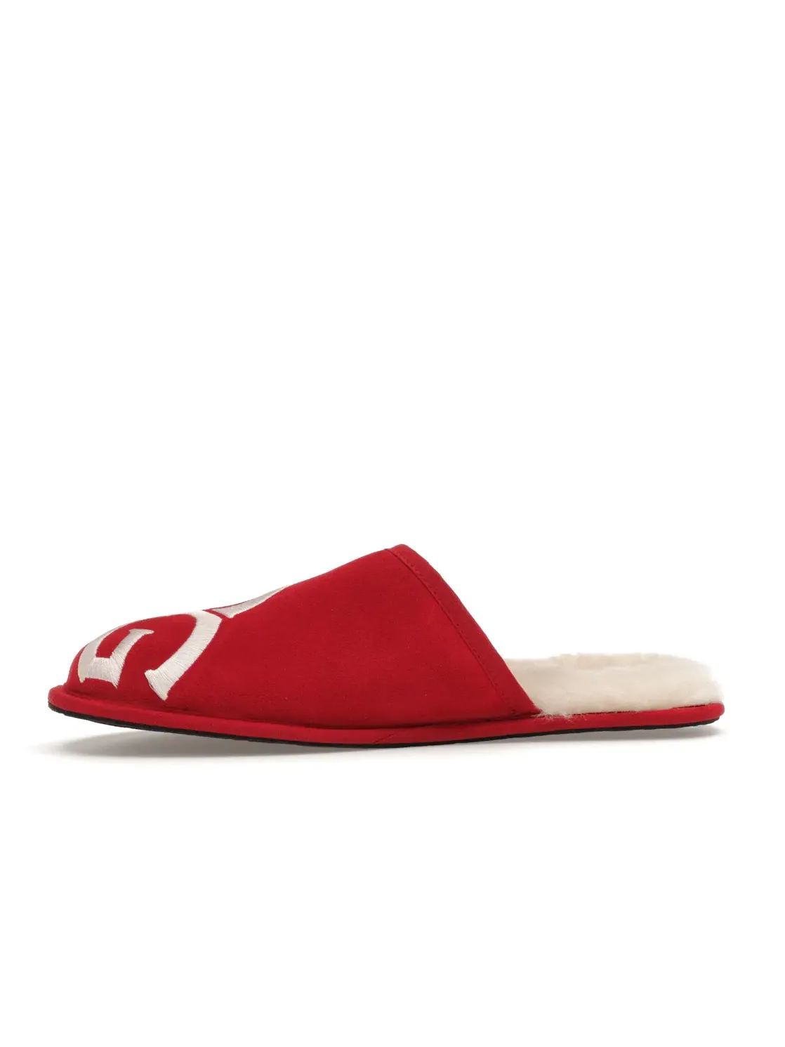 Тапочки мужские UGG Scuff Logo — изображение 3 из 4, красный/кремовый