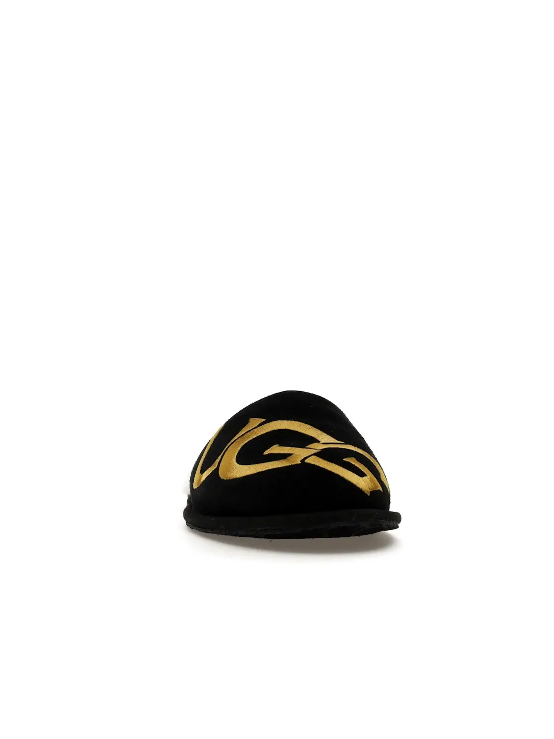 Тапочки мужские UGG Scuff Logo — изображение 2 из 4, черный/золотистый