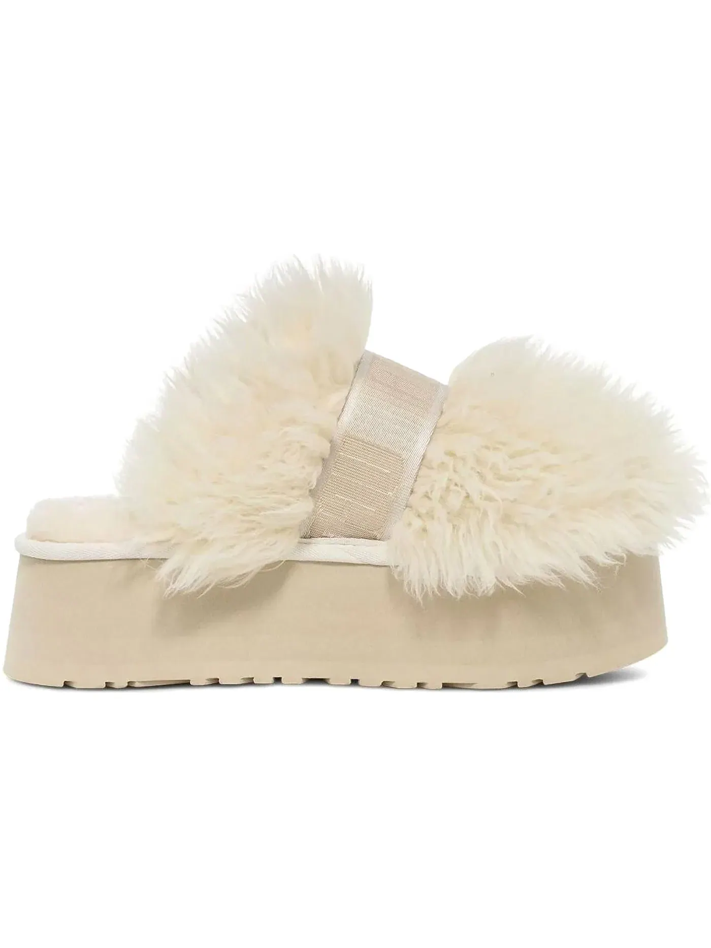 Шлепанцы женские UGG Sustainable Fluff Momma Slide — изображение 1 из 1, белый
