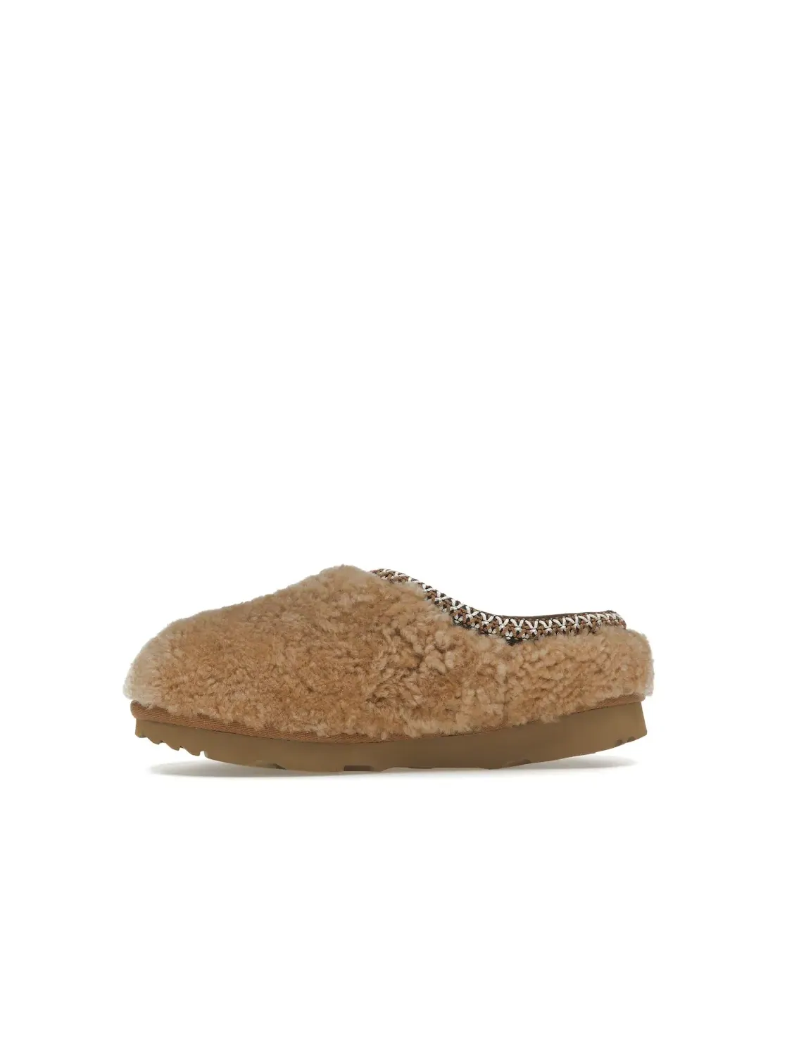 Тапочки детские UGG Tasman Maxi Curly — изображение 3 из 4, каштановый