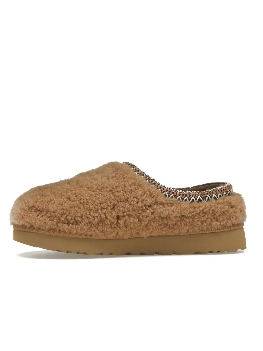 Тапочки женские UGG Tasman Maxi Curly — изображение 3 из 4, каштановый