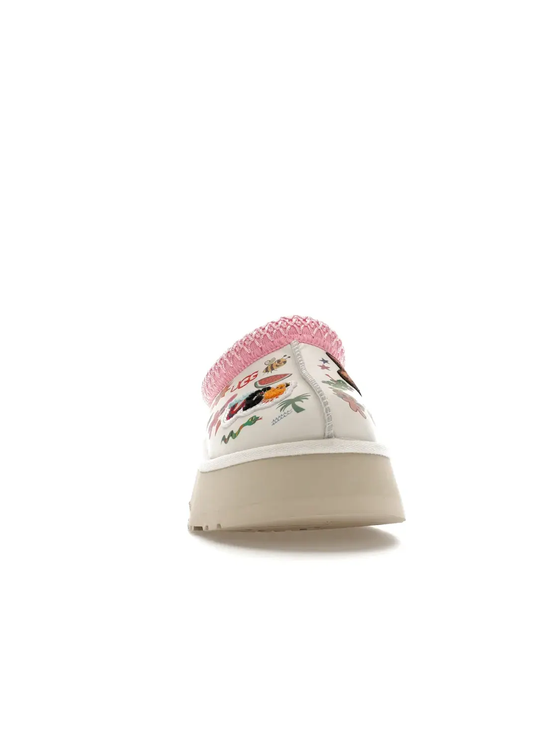 Тапочки женские UGG Tazz Humberto Cruz Pop Sketch — изображение 2 из 4, белый/розовый