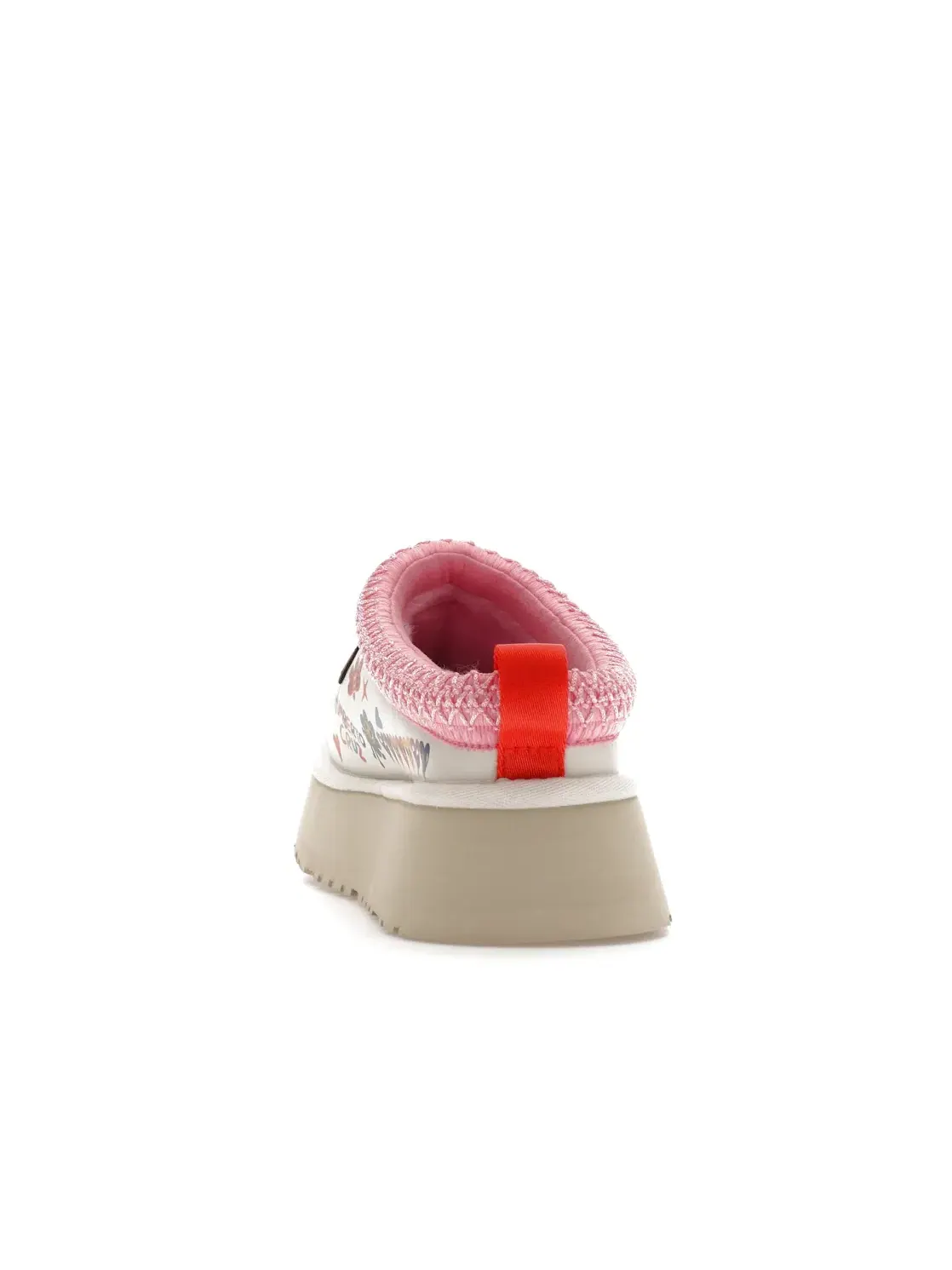 Тапочки женские UGG Tazz Humberto Cruz Pop Sketch — изображение 4 из 4, белый/розовый