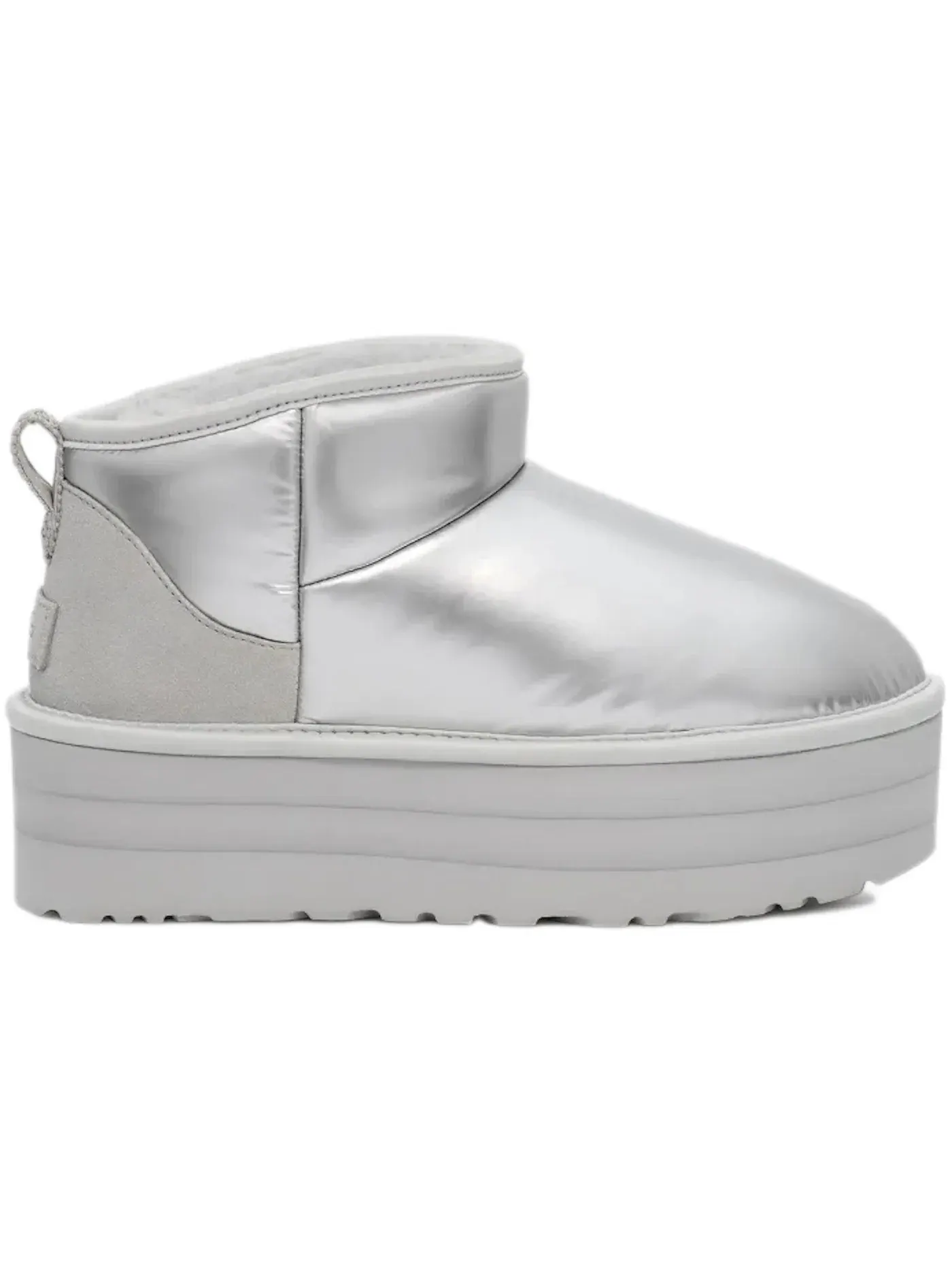 Сапоги женские UGG Ultra Mini Platform Hi Shine — изображение 1 из 3, серебристый