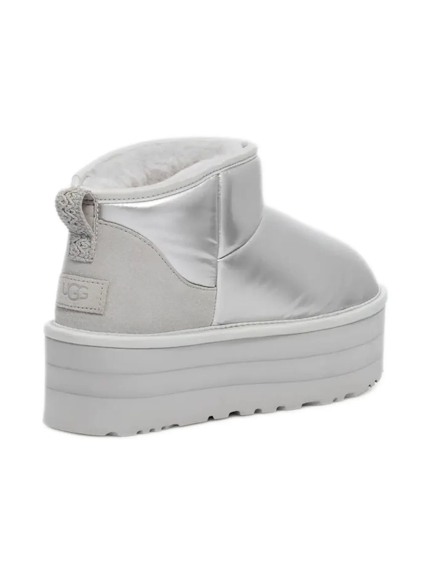 Сапоги женские UGG Ultra Mini Platform Hi Shine — изображение 3 из 3, серебристый