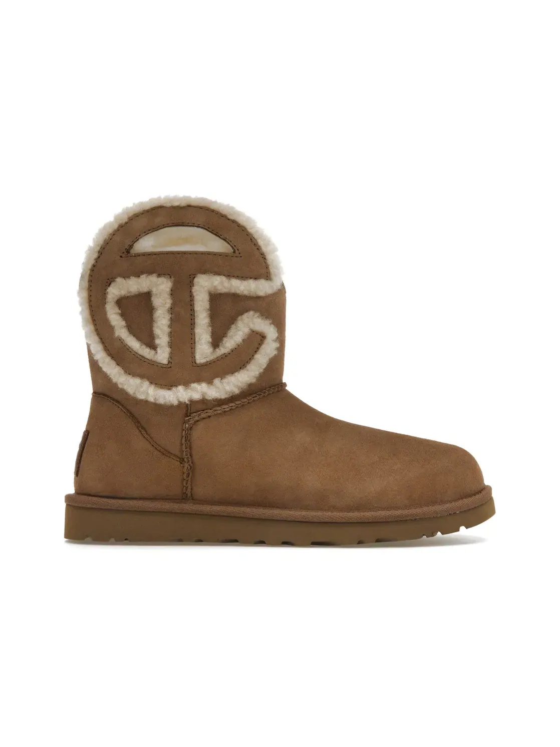 Ботинки женские UGG x Telfar Logo Mini — изображение 1 из 4, каштановый