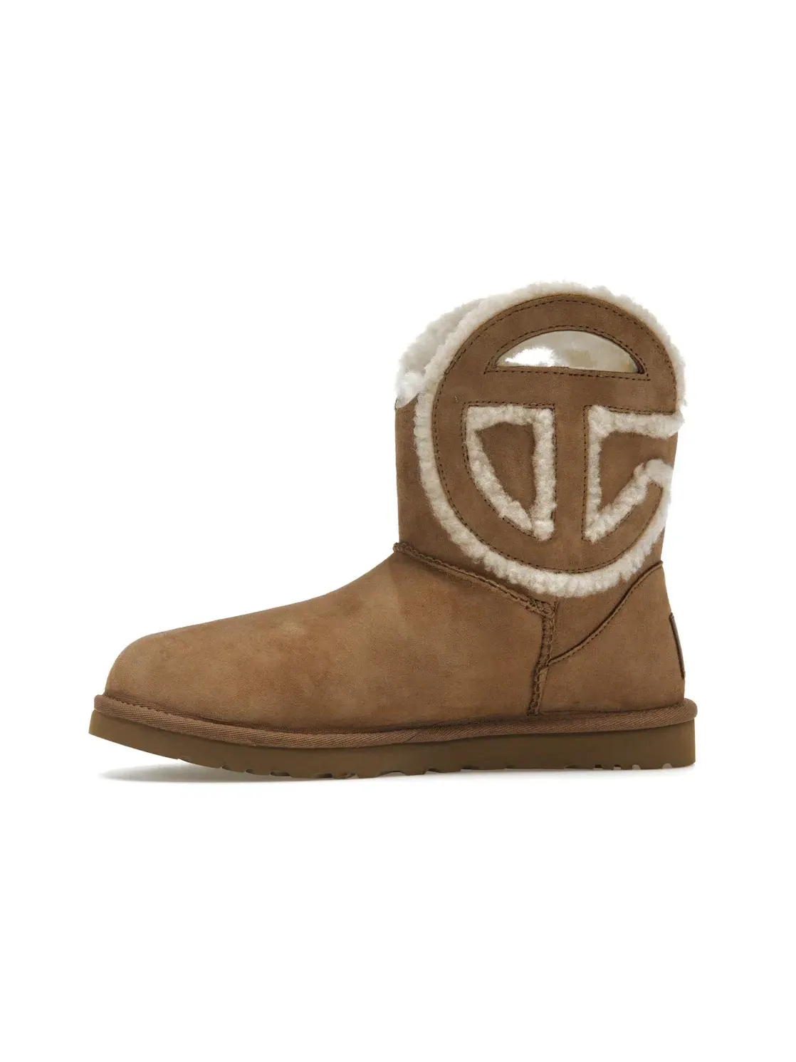 Ботинки женские UGG x Telfar Logo Mini — изображение 3 из 4, каштановый