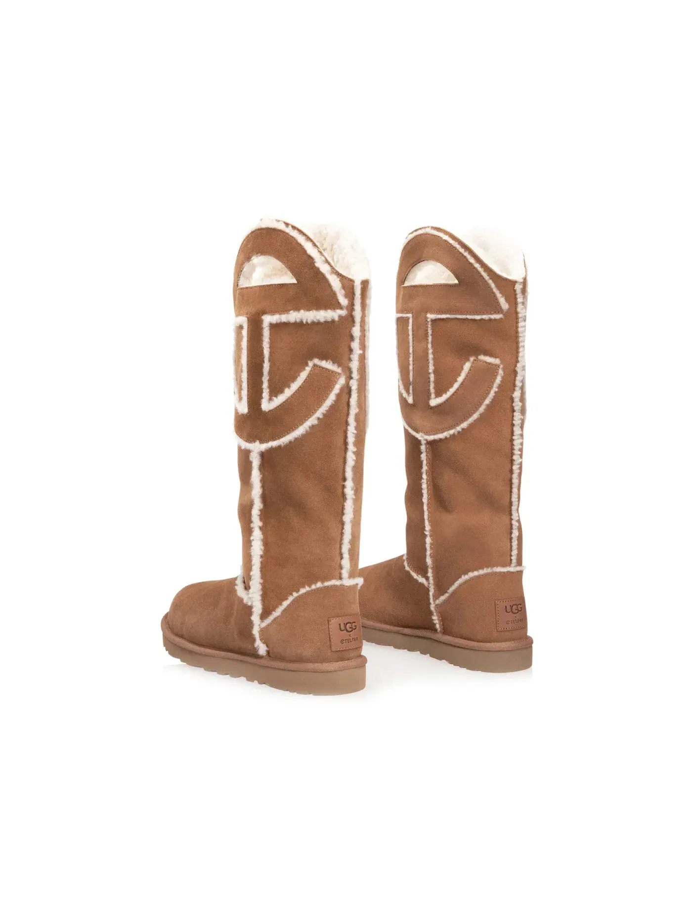 Ботинки мужские UGG x Telfar Logo Tall — изображение 2 из 3, каштановый