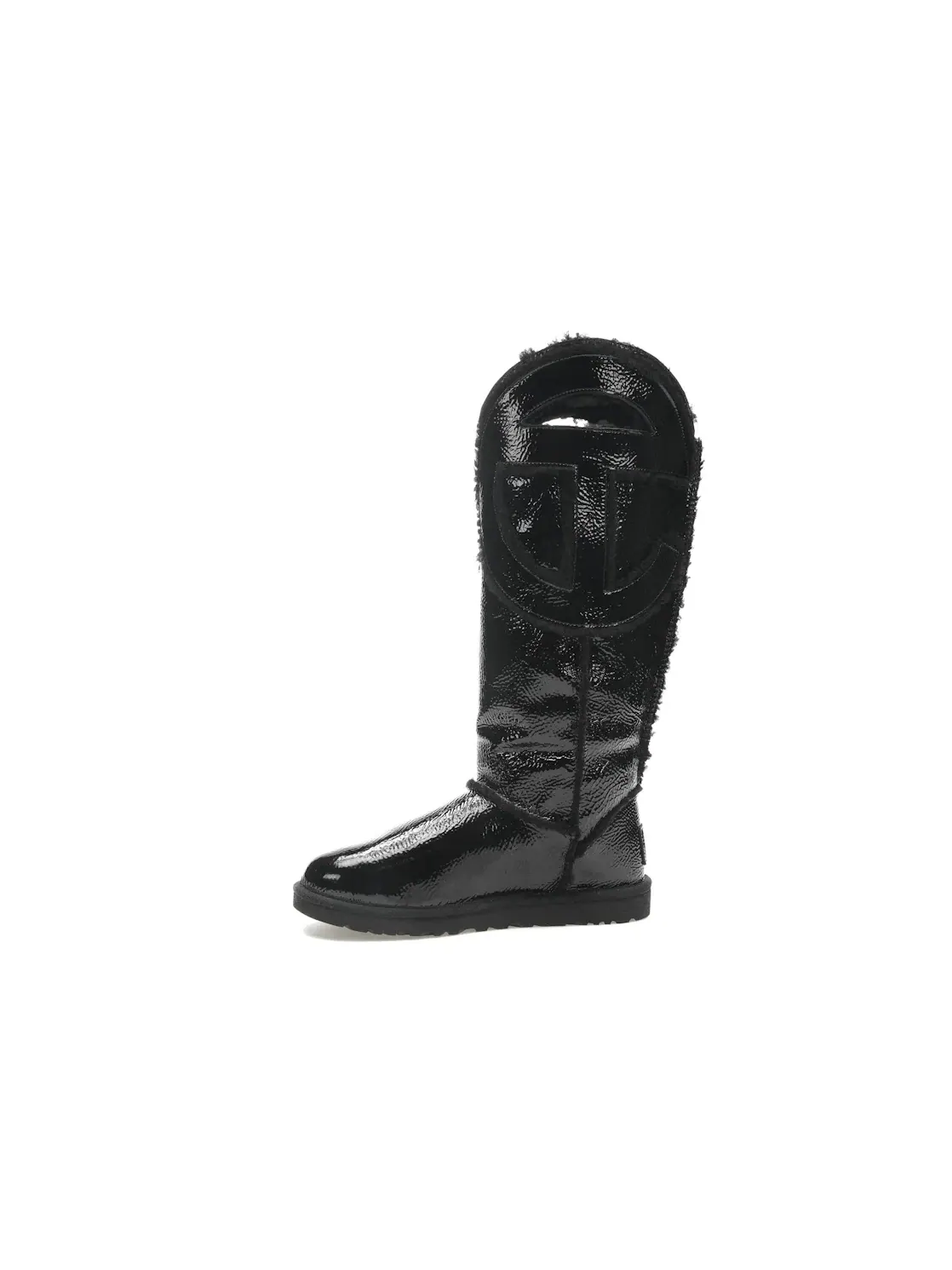 Ботинки мужские UGG x Telfar Logo Tall Crinkle — изображение 3 из 4, черный