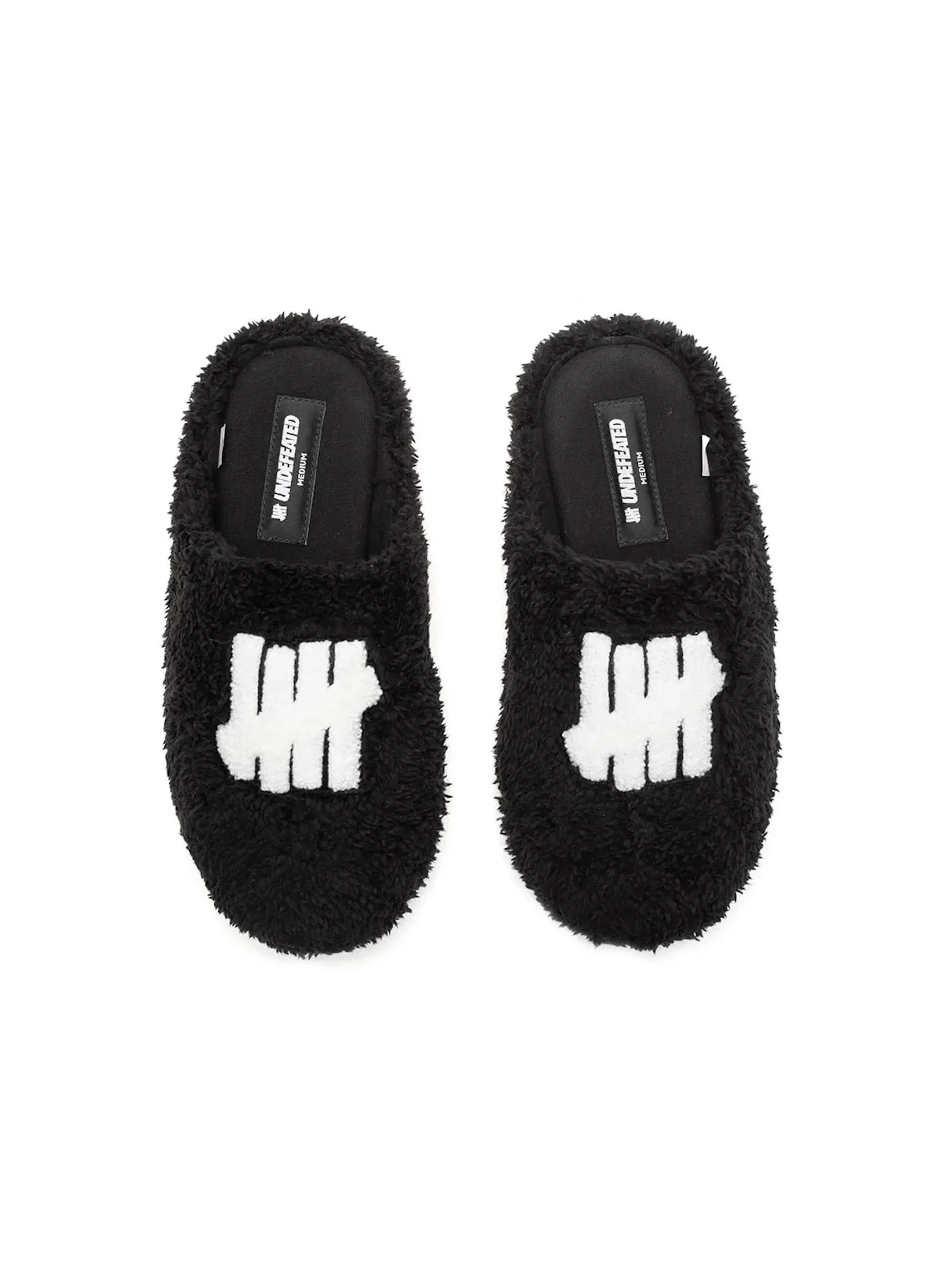 Мужские тапочки с закрытым носком Undefeated Icon Slipper Undefeated — изображение 3 из 3, черный/белый