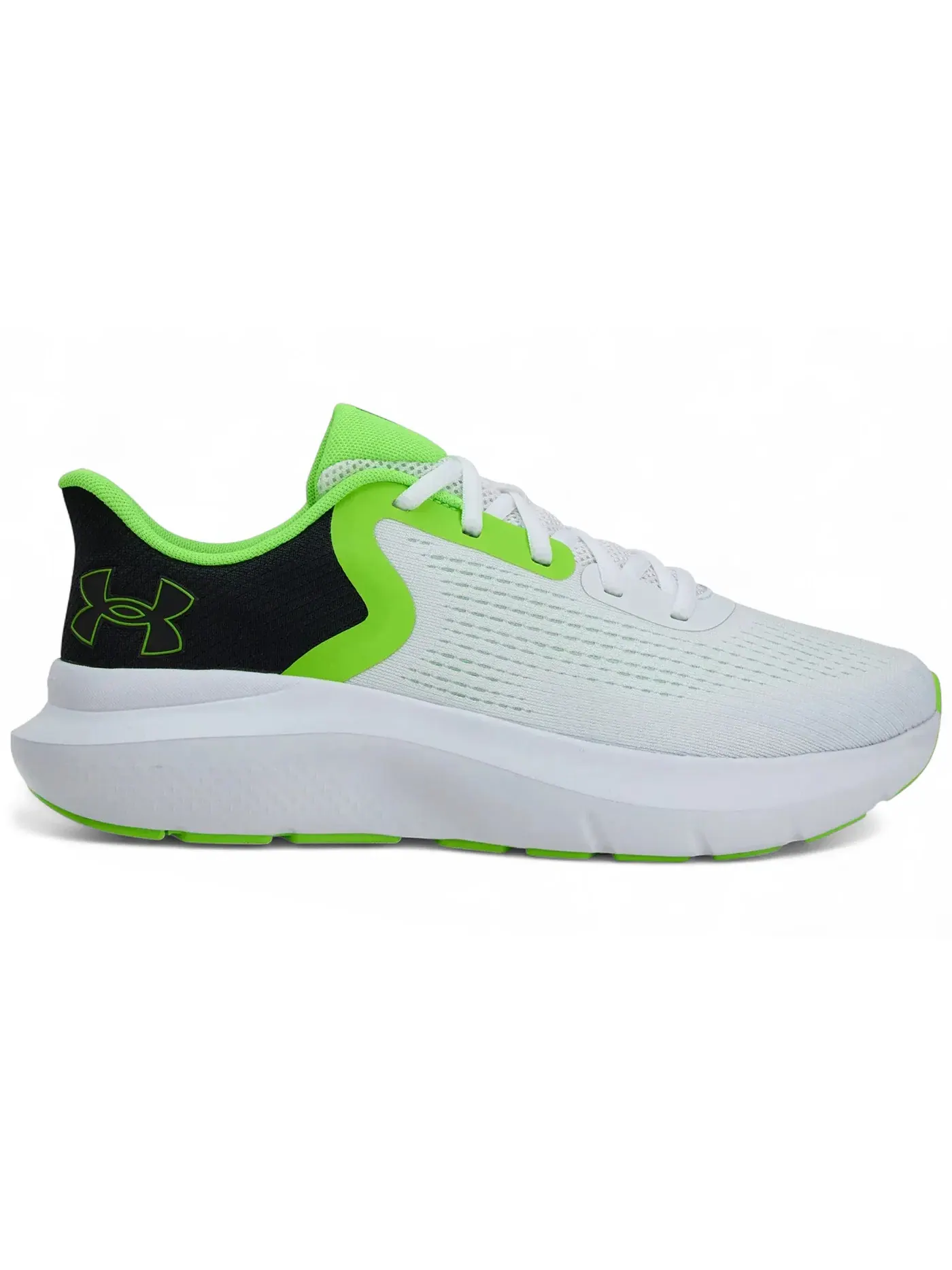 Мужские кроссовки для бега Under Armour Charged Rogue 5 — изображение 1 из 1, белый/черный/зеленый
