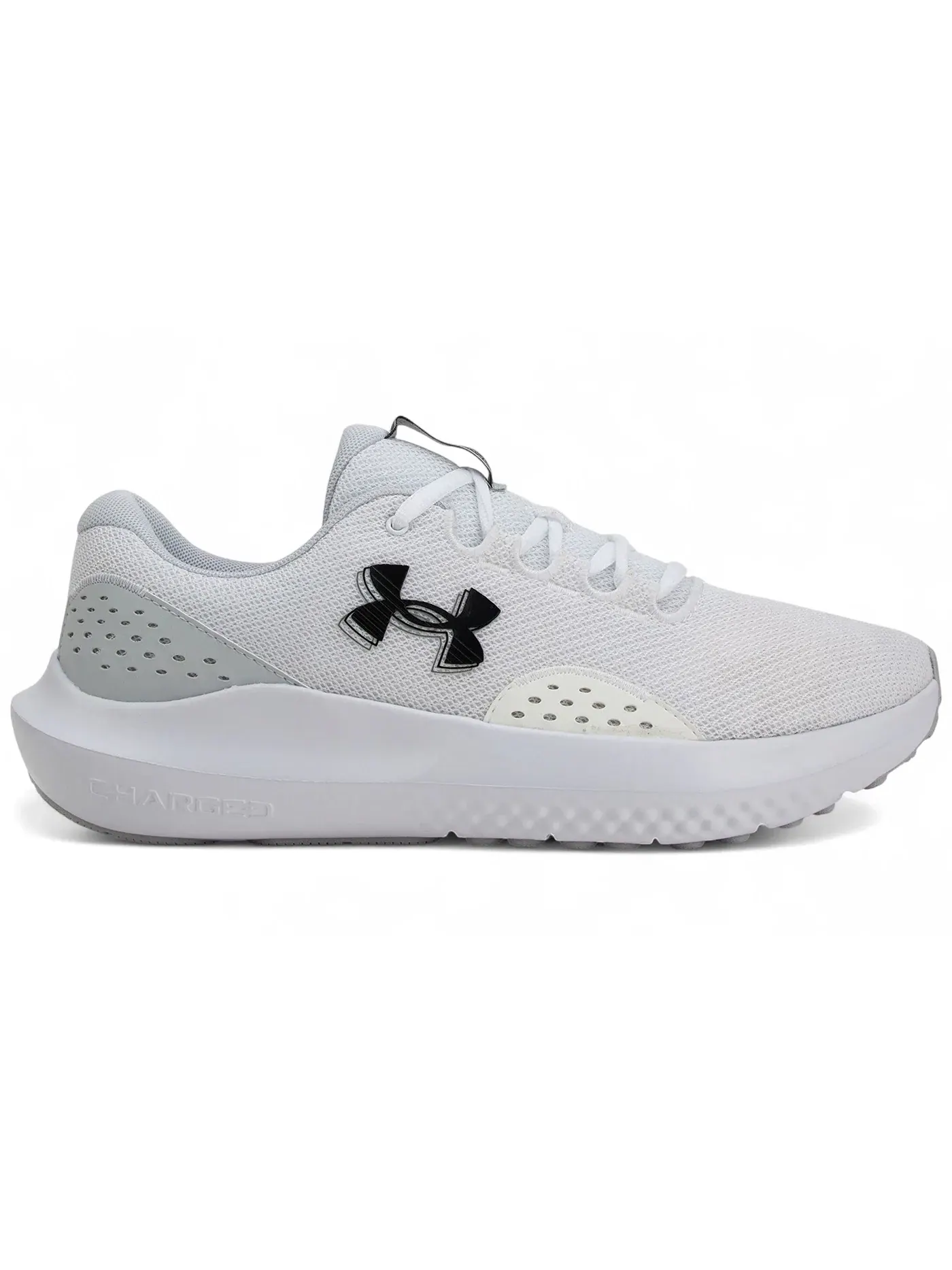 Мужские кроссовки для бега Under Armour Charged Surge 4 — изображение 1 из 1, белый серый черный