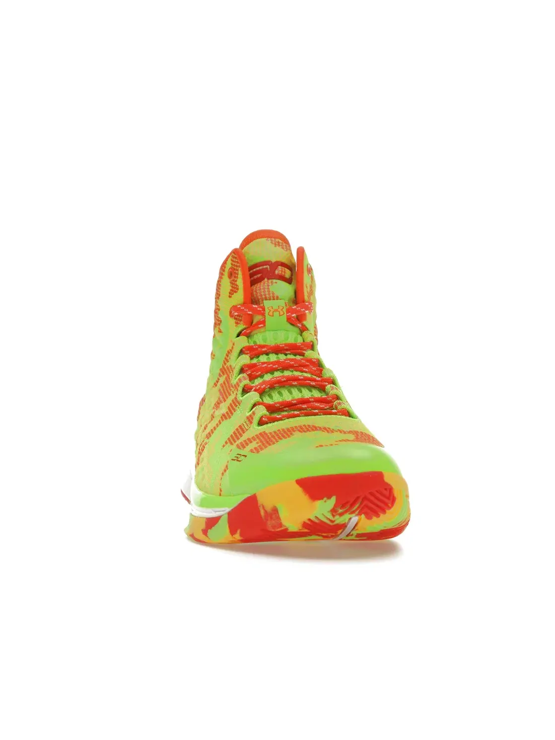 Мужские кроссовки для баскетбола Under Armour Curry 1 Candy Reign — изображение 2 из 4, зеленый оранжевый