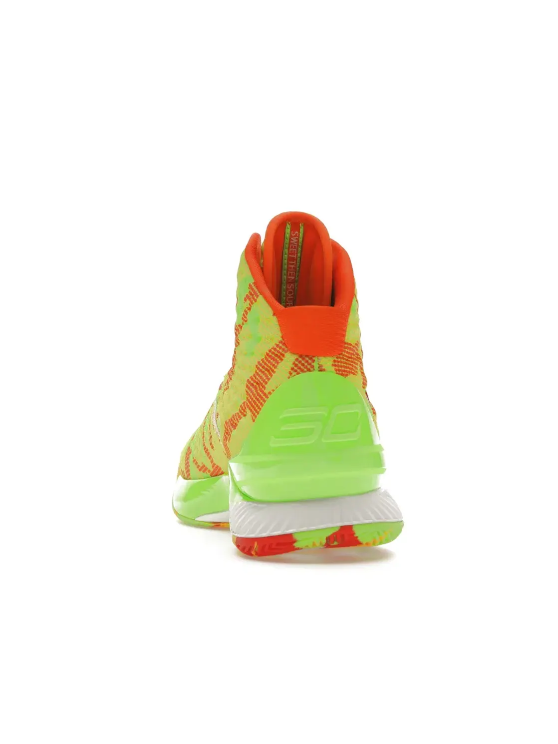 Мужские кроссовки для баскетбола Under Armour Curry 1 Candy Reign — изображение 4 из 4, зеленый оранжевый