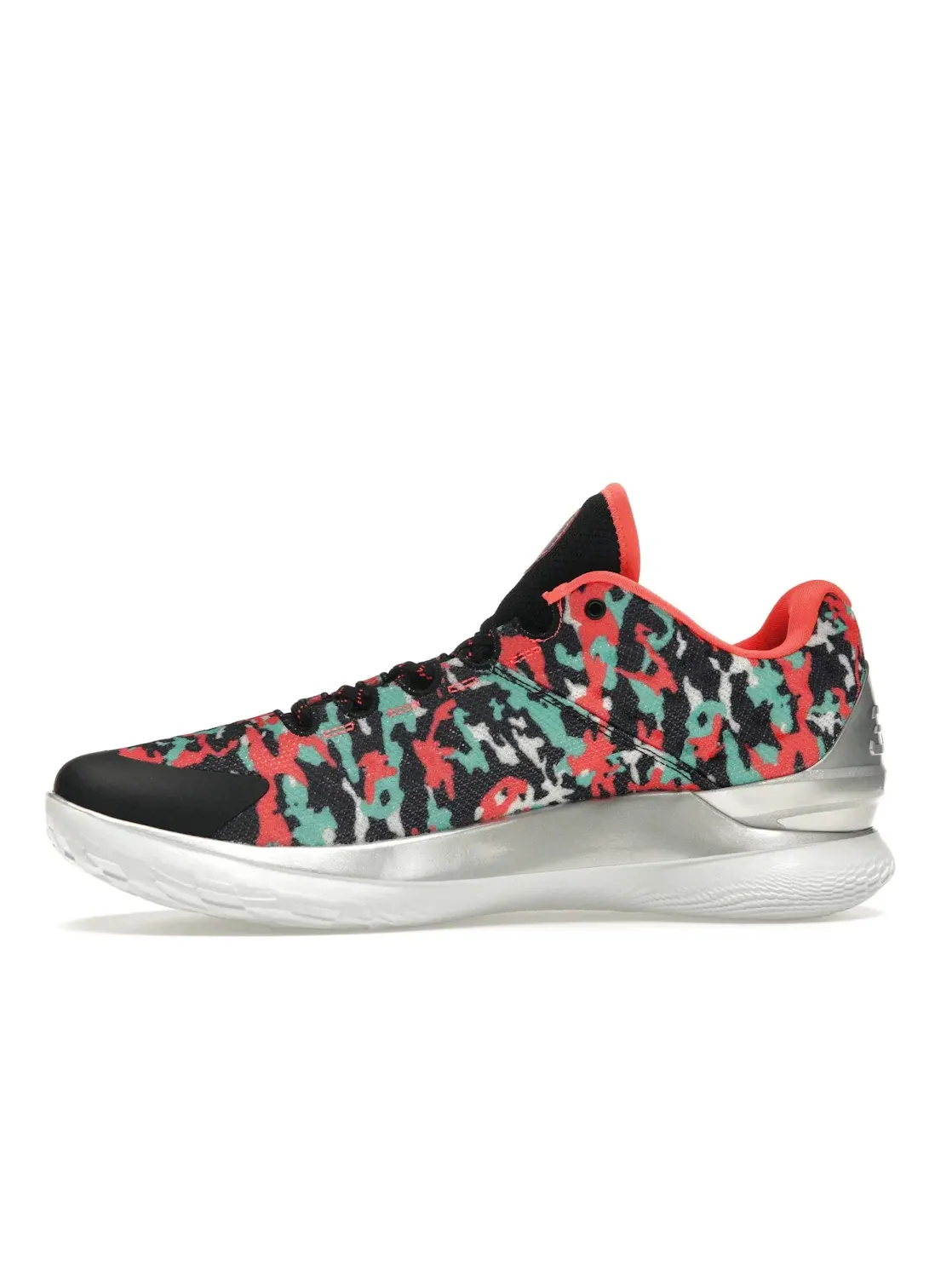 Мужские кроссовки для баскетбола Under Armour Curry 1 Low Flotro — изображение 3 из 4, черный/зеленый/черный