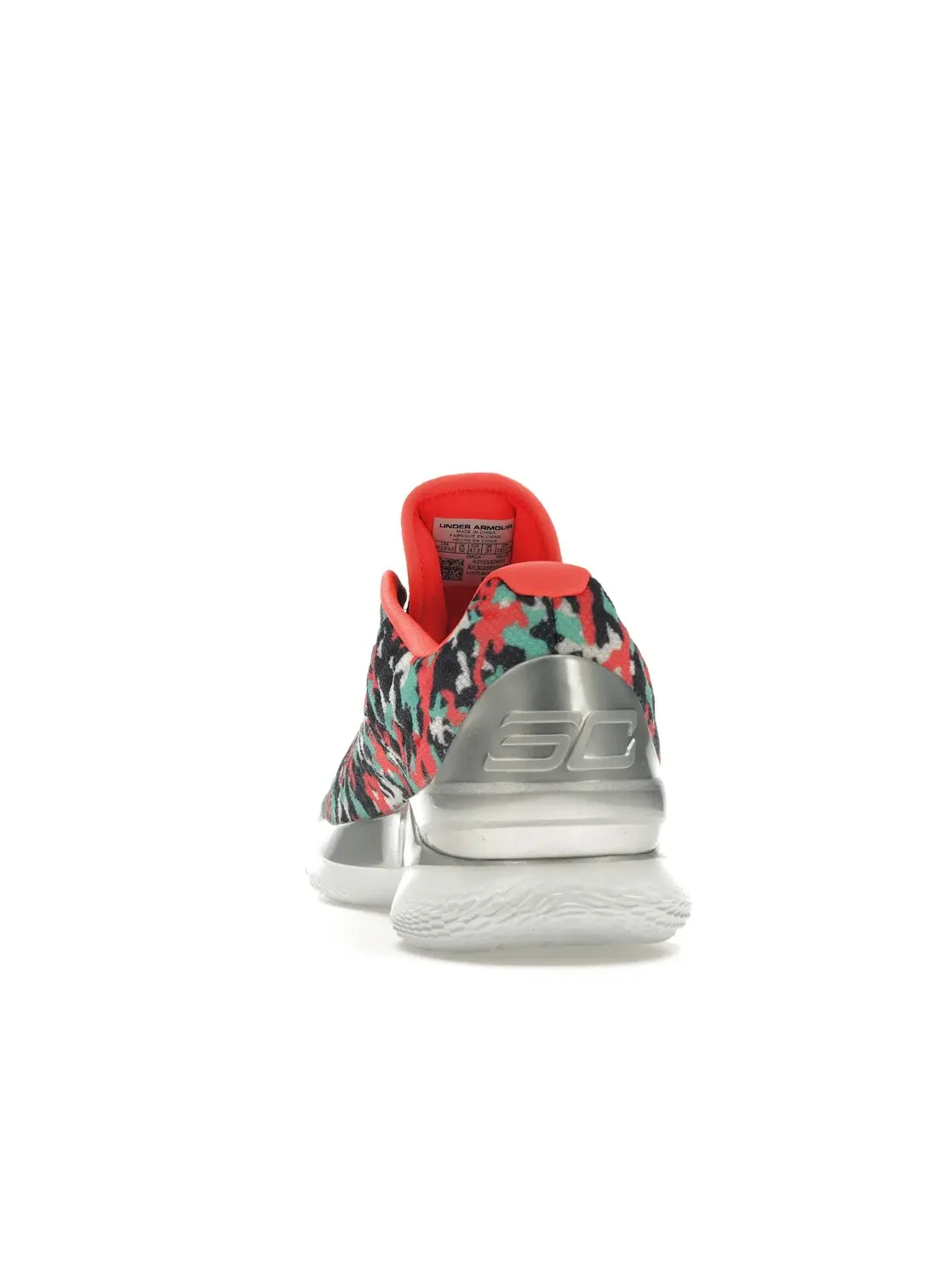 Мужские кроссовки для баскетбола Under Armour Curry 1 Low Flotro — изображение 4 из 4, черный/зеленый/черный