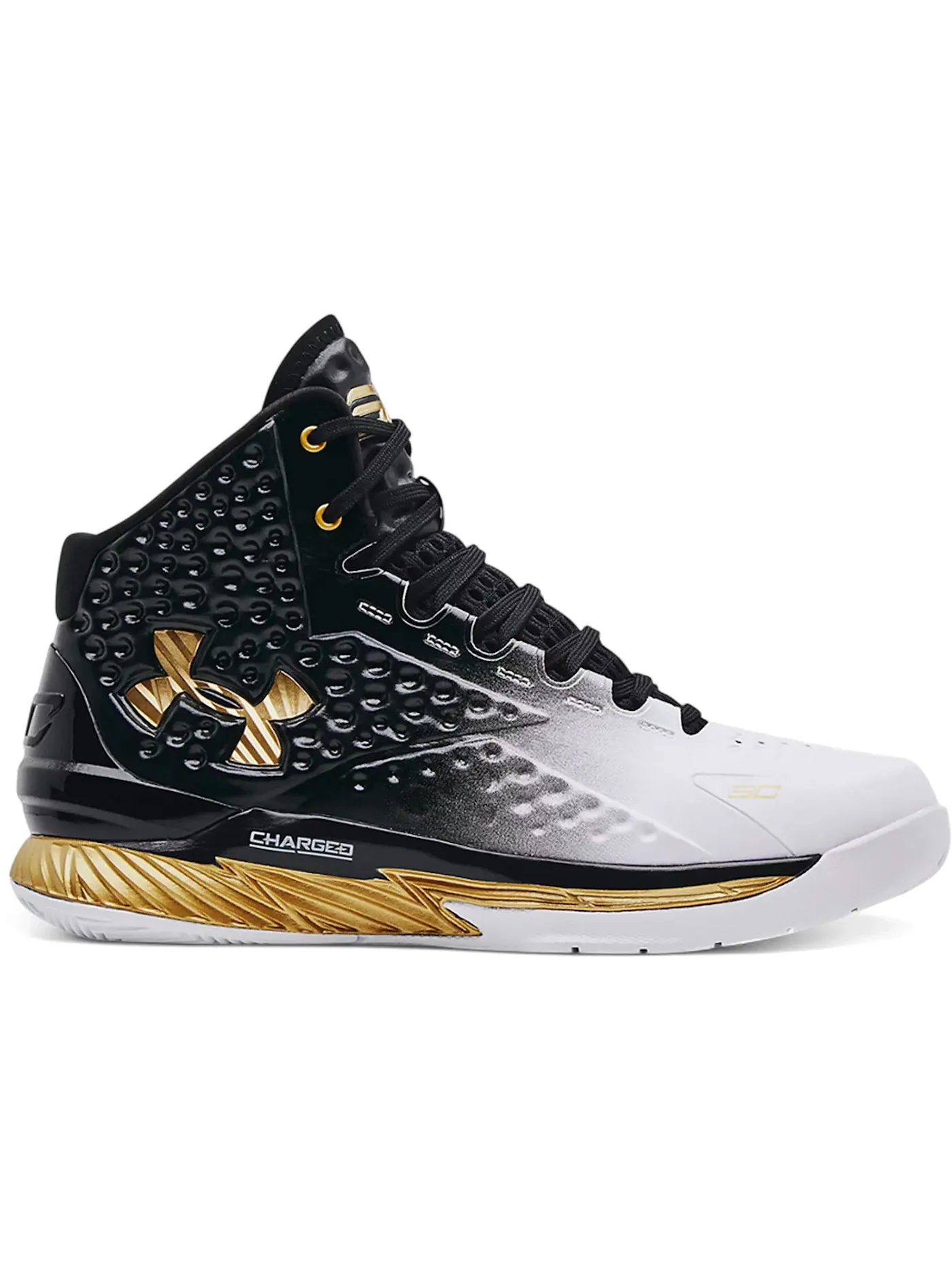 Мужские кроссовки для баскетбола Under Armour Curry 1 MVP (2022) — изображение 1 из 1, черный/золотистый