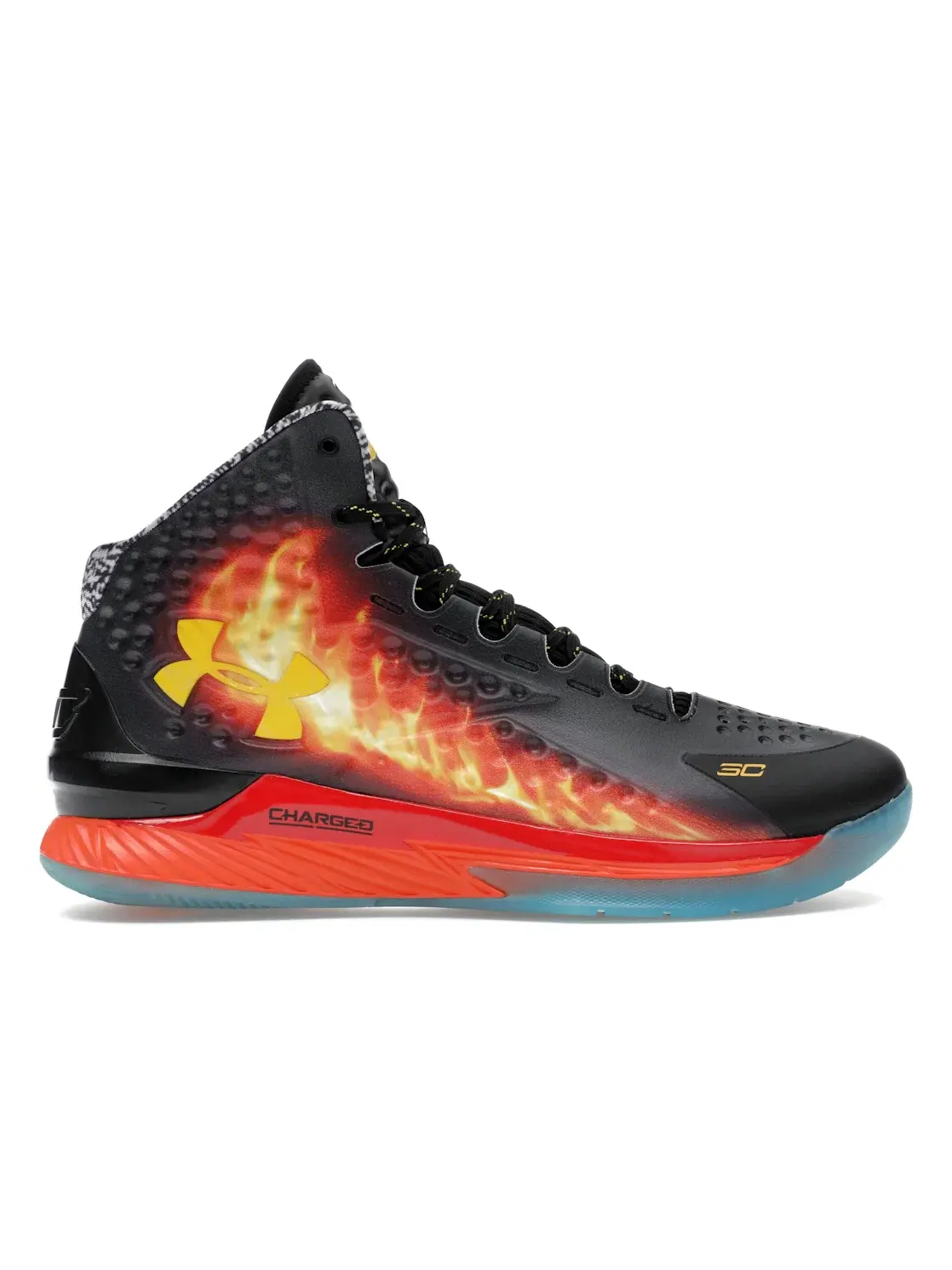 Мужские кроссовки для баскетбола Under Armour Curry 1 Retro — изображение 1 из 3, черный/оранжевый