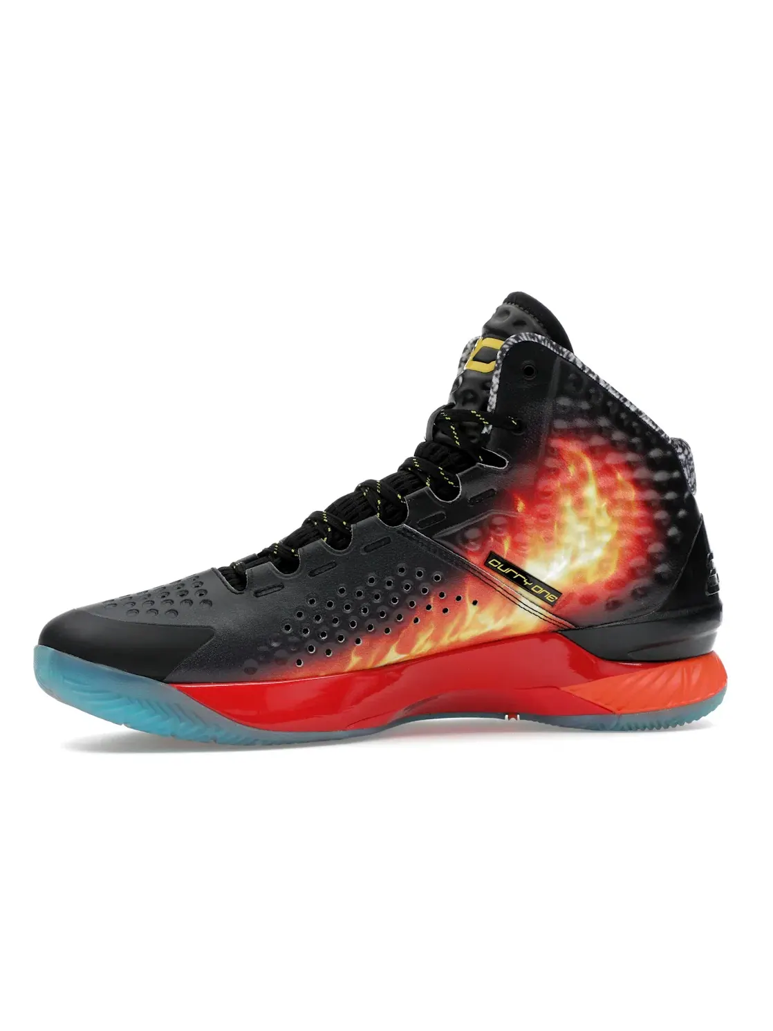 Мужские кроссовки для баскетбола Under Armour Curry 1 Retro — изображение 2 из 3, черный/оранжевый