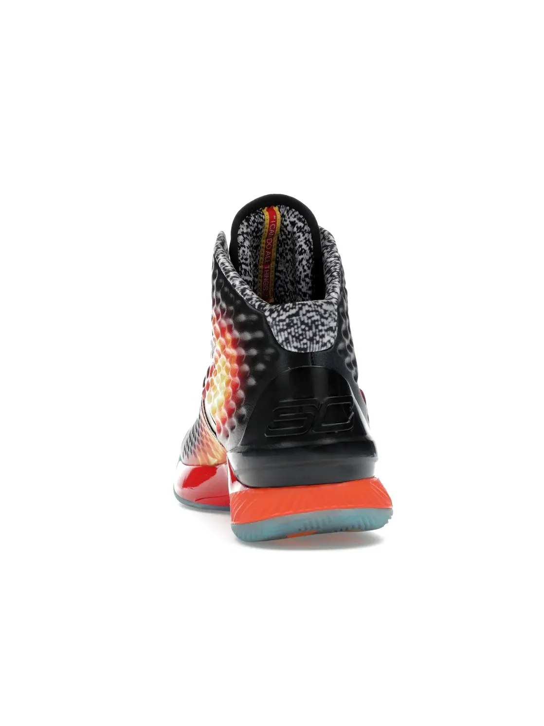 Мужские кроссовки для баскетбола Under Armour Curry 1 Retro — изображение 3 из 3, черный/оранжевый