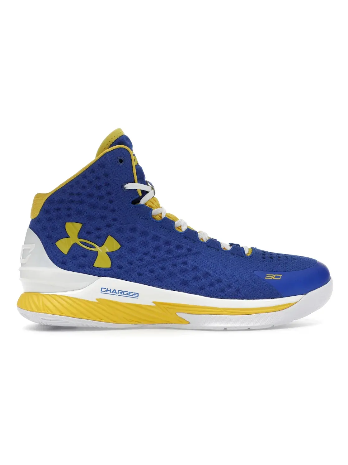 Мужские кроссовки для баскетбола Under Armour Curry 1 Retro, Royal/Taxi — изображение 1 из 4