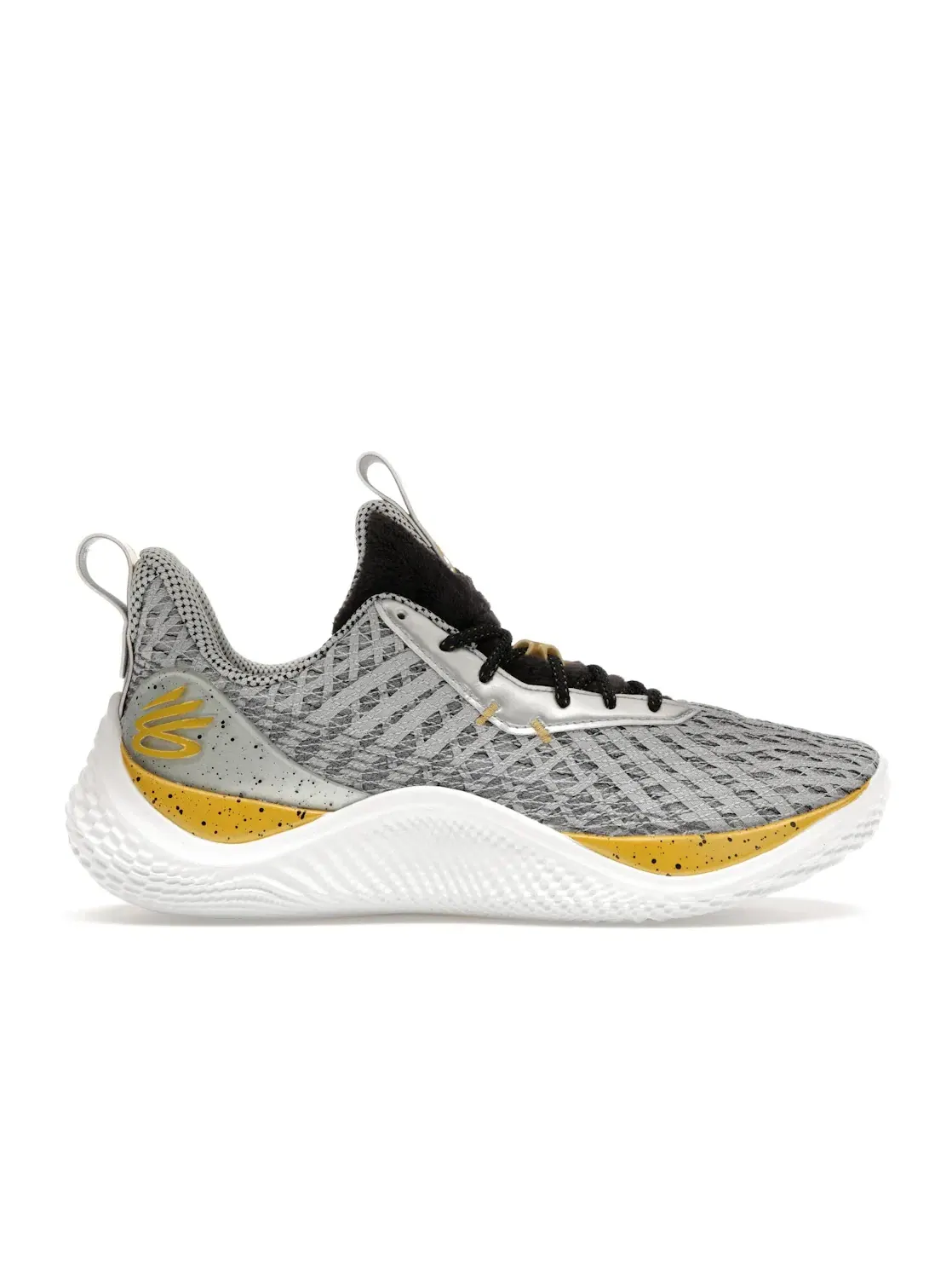 Мужские кроссовки с технологией Curry 10 Under Armour — изображение 1 из 4, серый/черный-золотистый