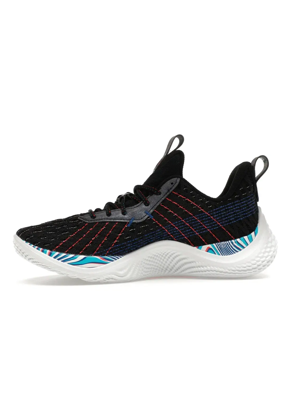 Мужские кроссовки с дизайном Under Armour Curry 10 Magic от Under Armour — изображение 3 из 4, черный синий красный