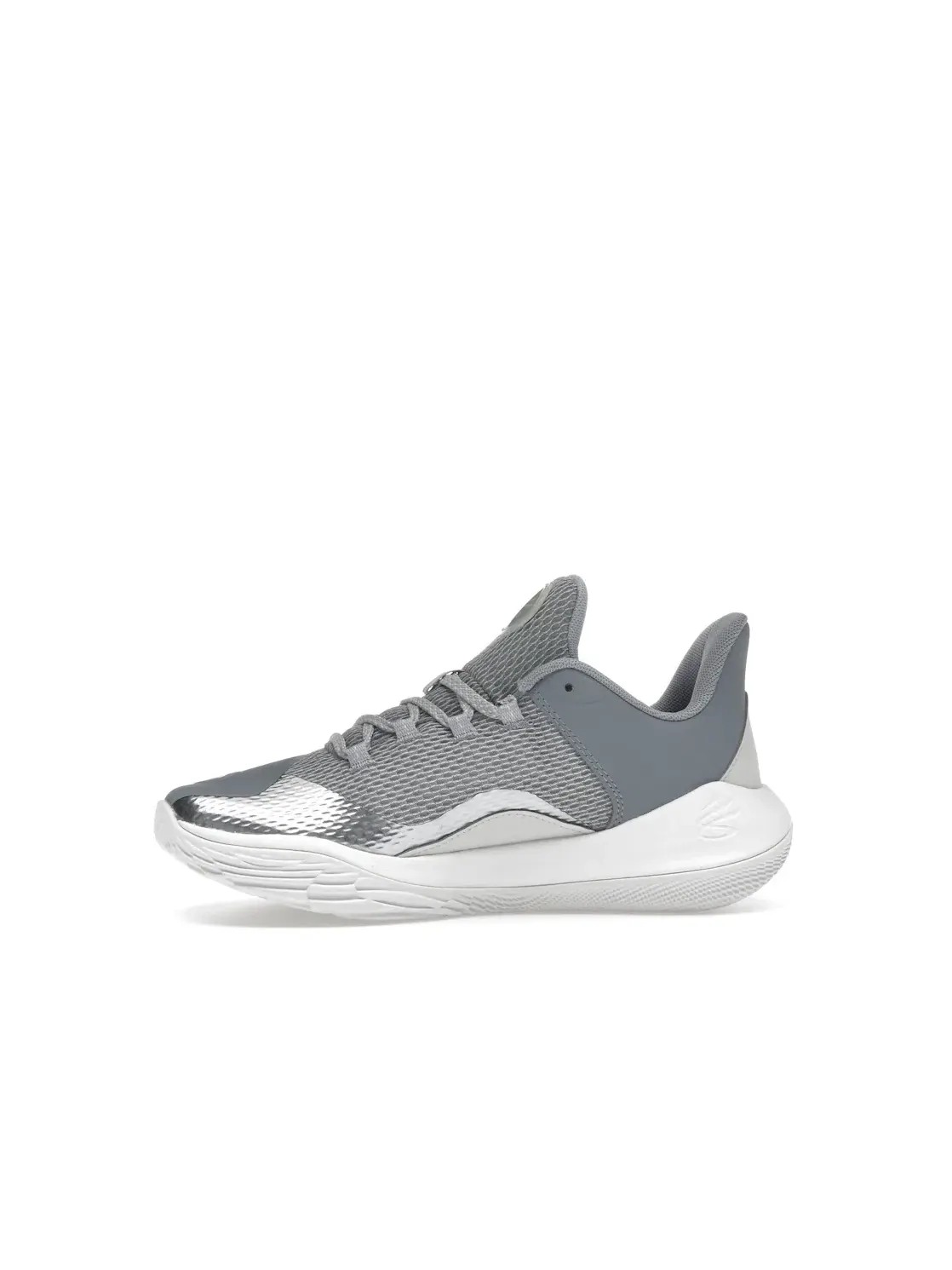 Детские кроссовки для мальчиков высокие Under Armour Curry 11 — изображение 3 из 4, белый/белый