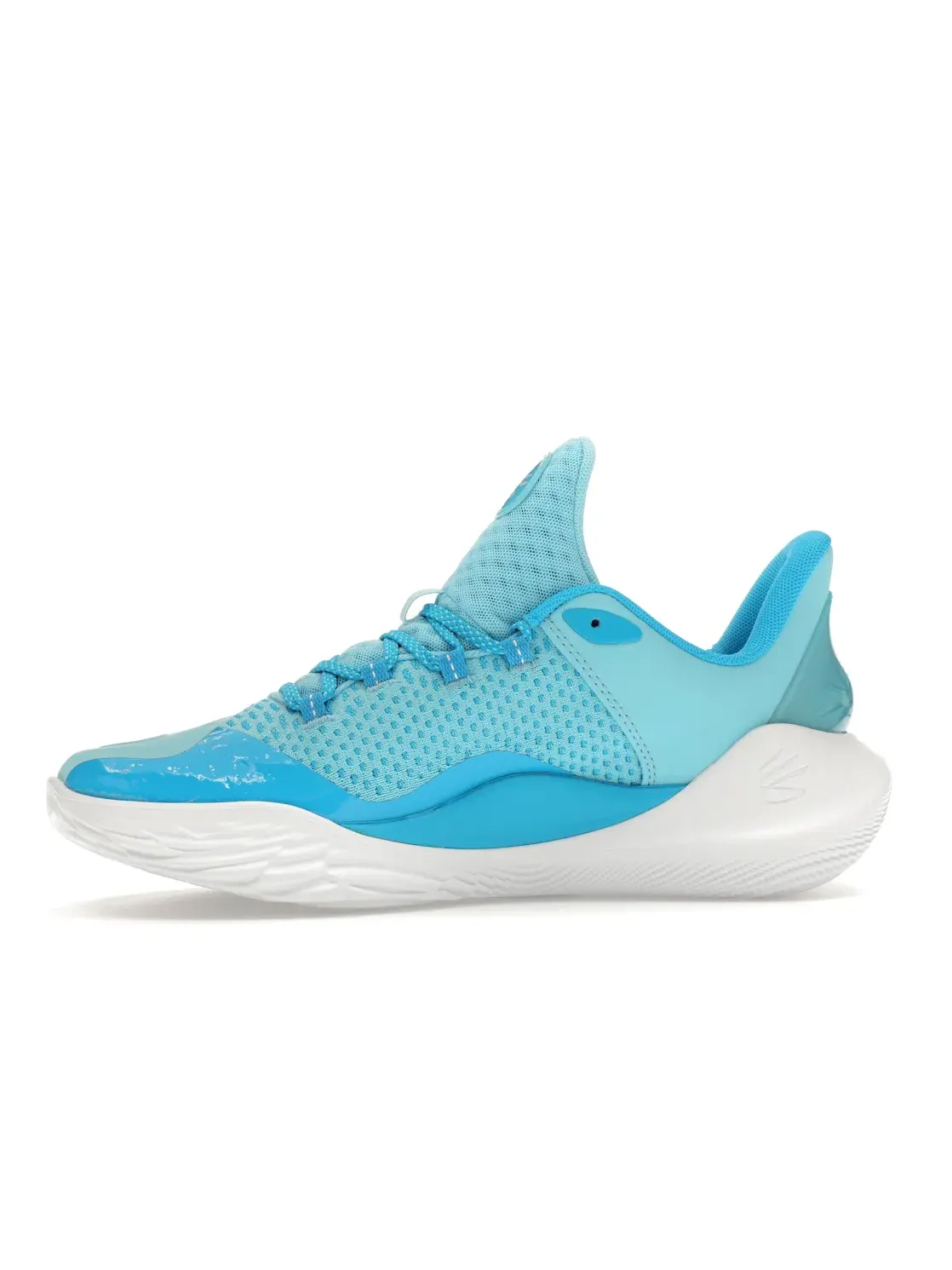 Мужские кроссовки для баскетбола Under Armour Curry 11 — изображение 3 из 4, синий белый
