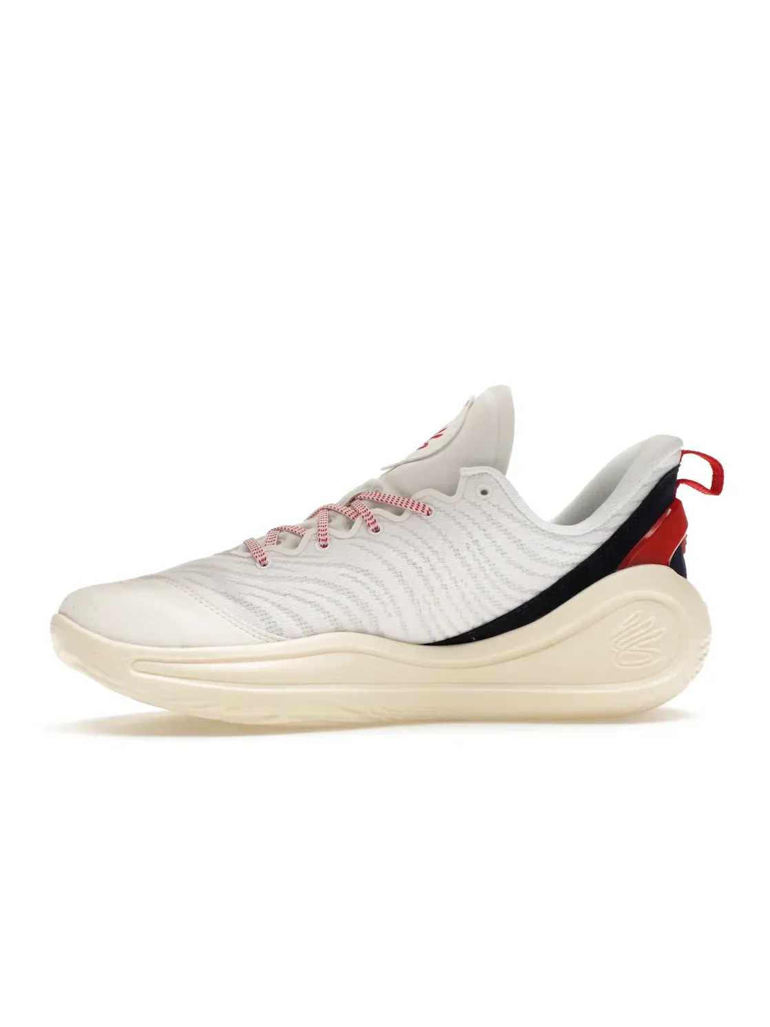 Мужские кроссовки для бега Curry 12 Under Armour — изображение 3 из 4, белый/синий/красный