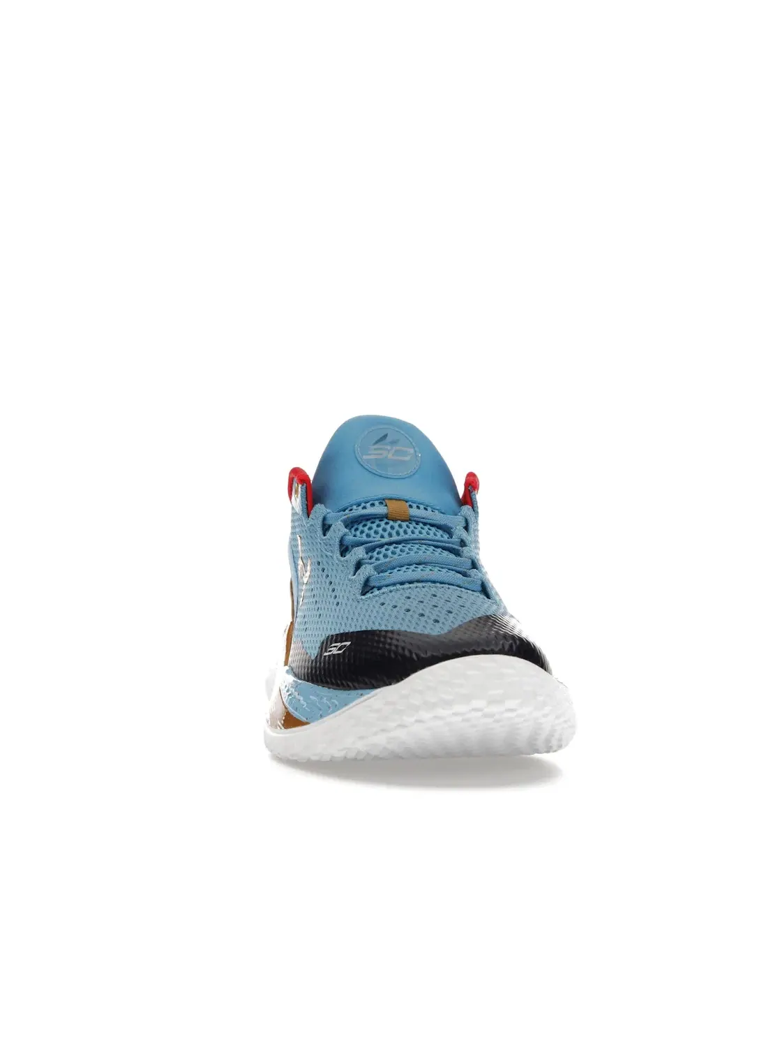 Мужские баскетбольные кроссовки с низким вырезом Under Armour Curry 2 Low FloTro — изображение 2 из 4, синий/желтый