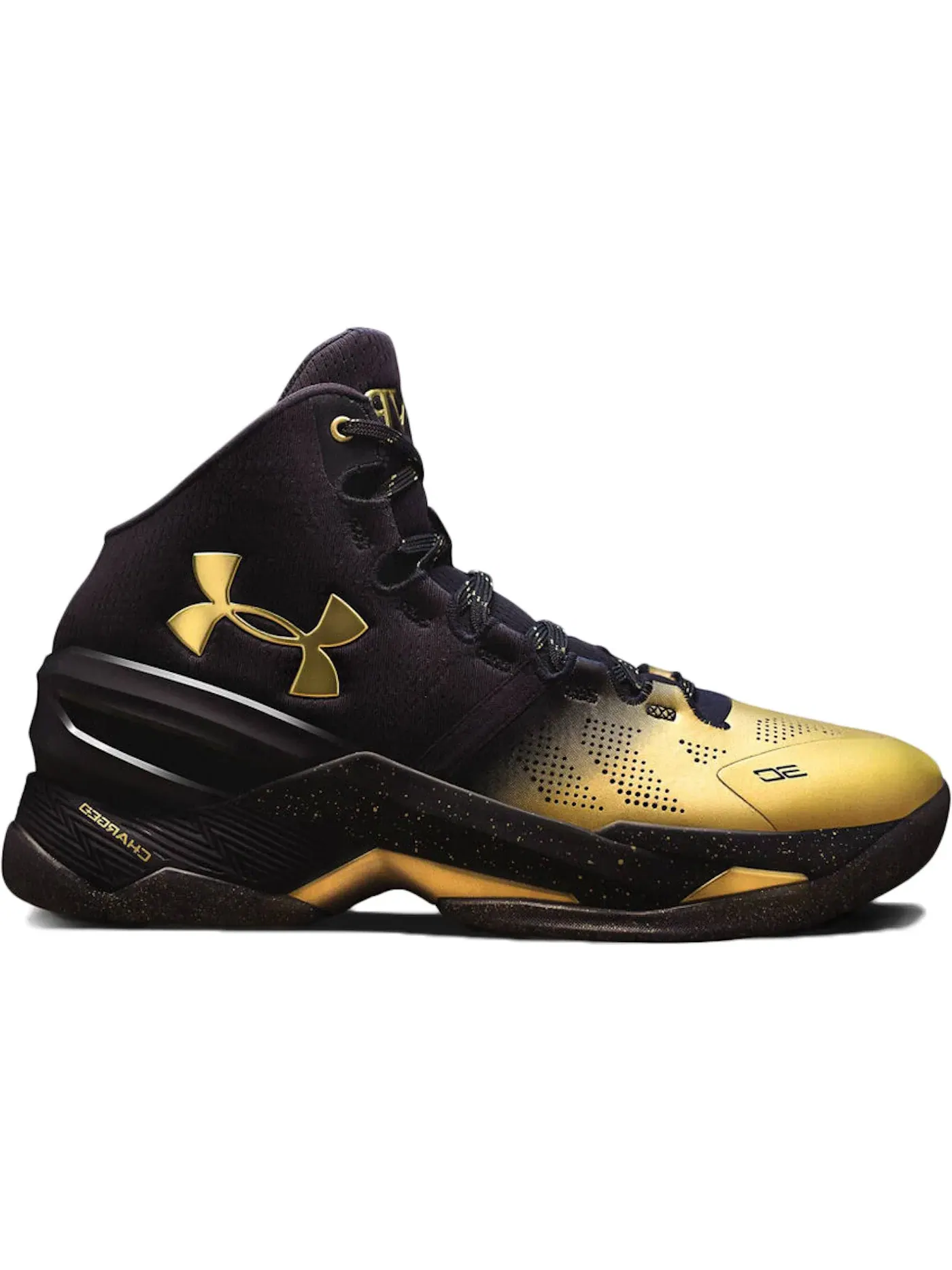 Мужские кроссовки для баскетбола Under Armour Curry 2 Back 2 Back MVP (2016) — изображение 1 из 1, черный/золотистый