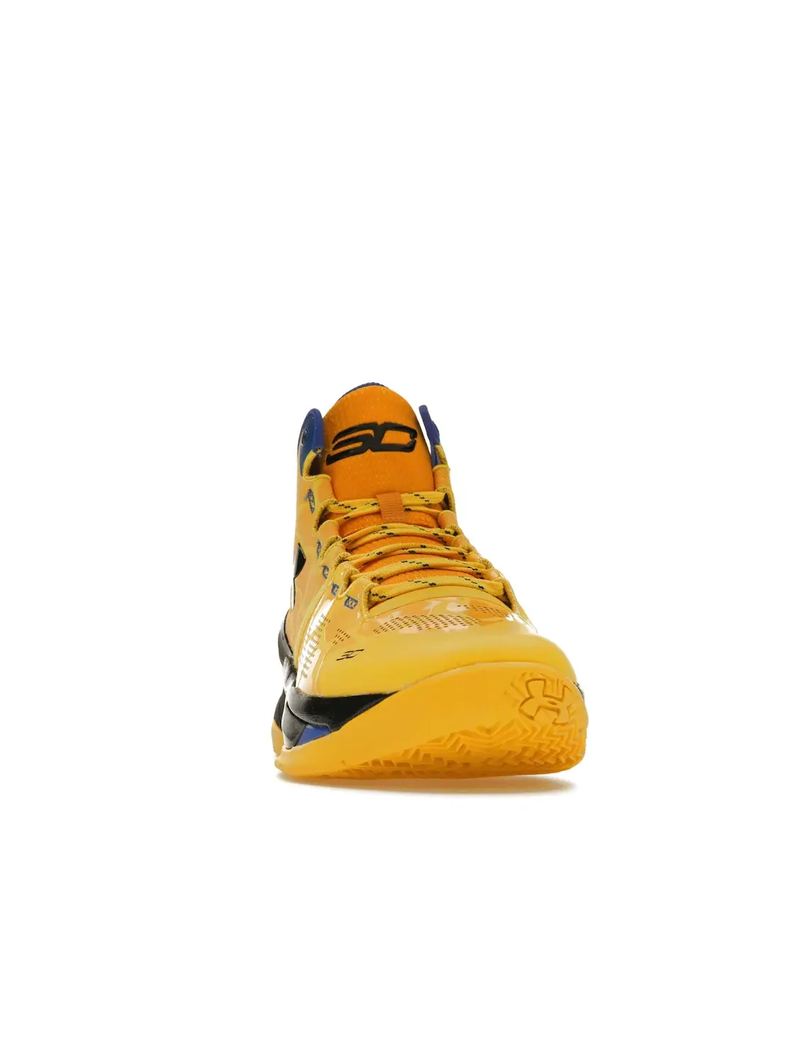 Мужские кроссовки для баскетбола Under Armour Curry 2 Retro — изображение 2 из 4, золотистый/желтый/синий