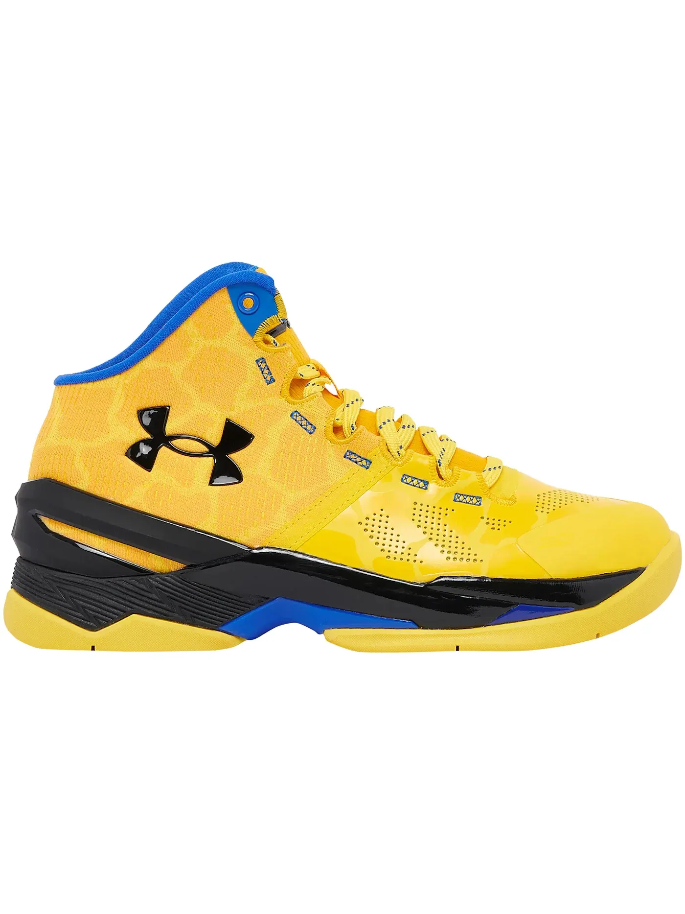 Детские кроссовки для мальчиков с перфорацией Under Armour Curry 2 Retro — изображение 1 из 1, золотистый