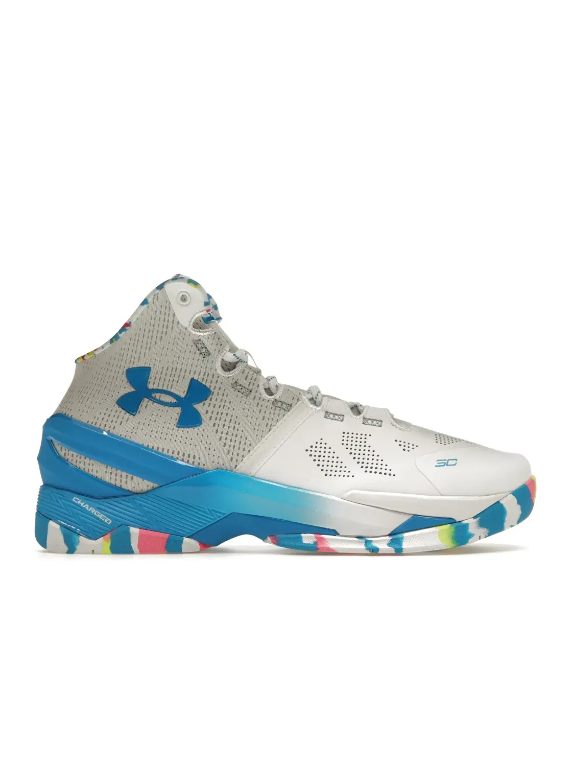 Мужские кроссовки для баскетбола Under Armour Curry 2 Retro — изображение 1 из 4, белый/розовый