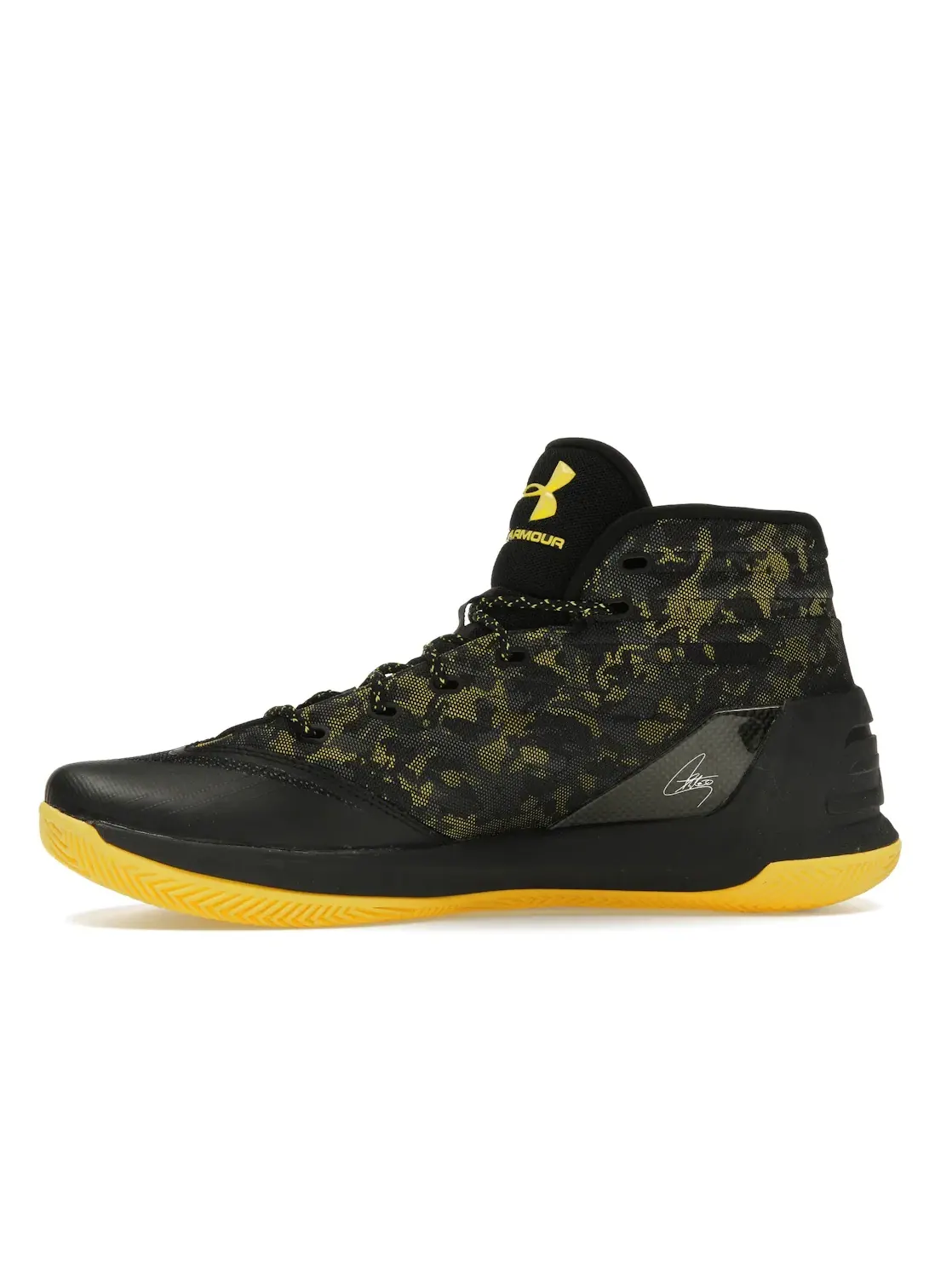 Мужские кроссовки для баскетбола UA Curry 3 Under Armour — изображение 3 из 4, черный