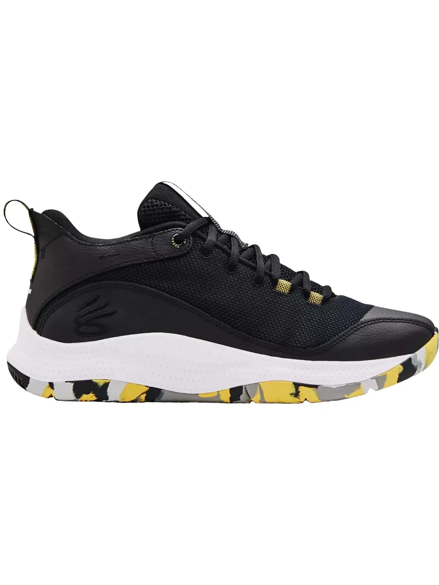 Мужские кроссовки для бега Under Armour Curry 3Z5 — изображение 1 из 1, черный/желтый