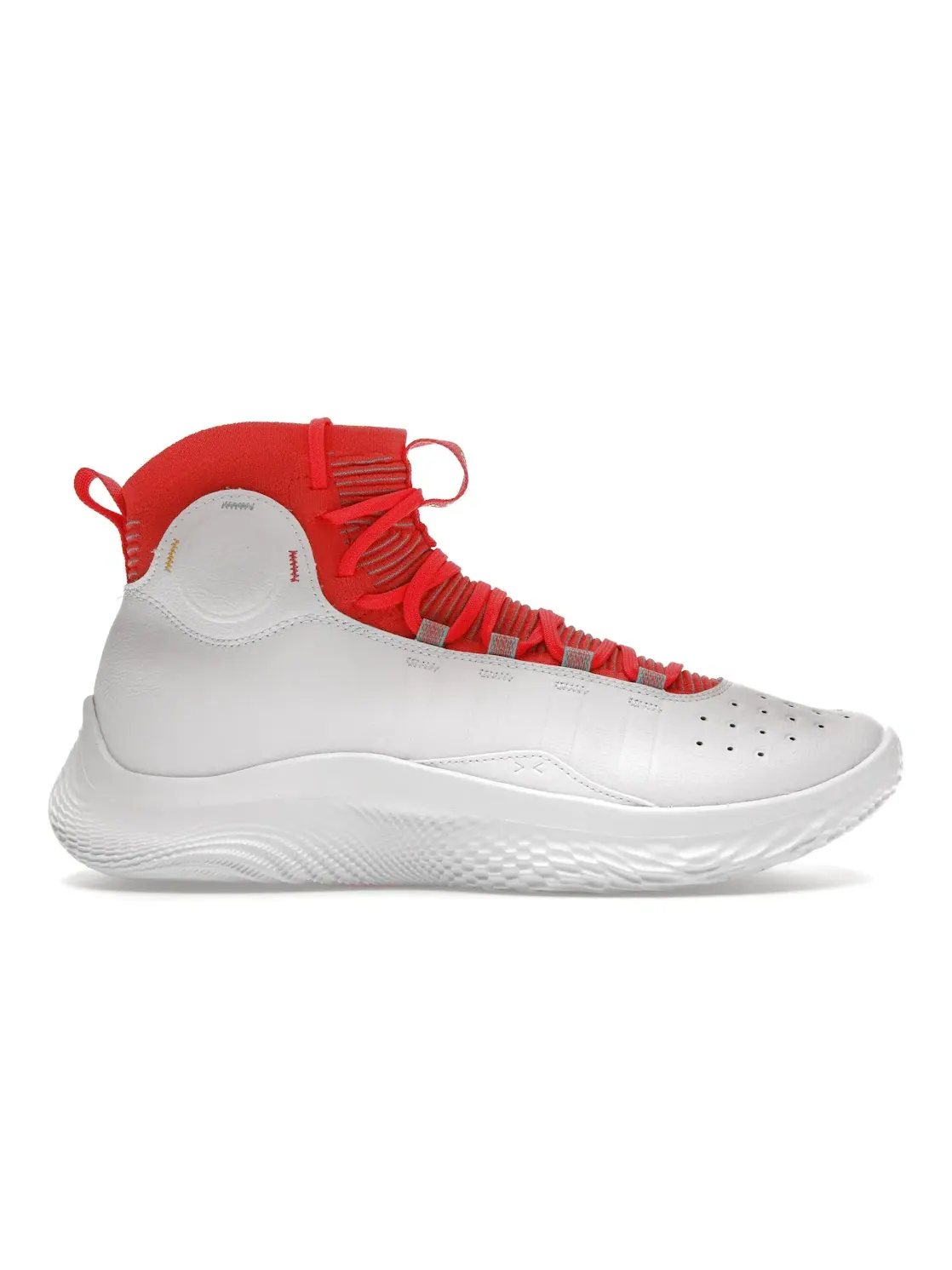 Мужские кроссовки с высокой посадкой Curry 4 FloTro Under Armour — изображение 1 из 4, белый красный