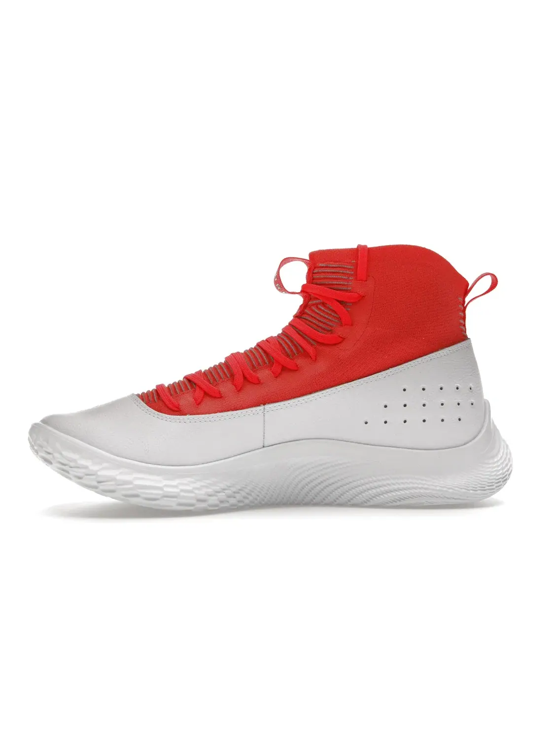 Мужские кроссовки с высокой посадкой Curry 4 FloTro Under Armour — изображение 3 из 4, белый красный