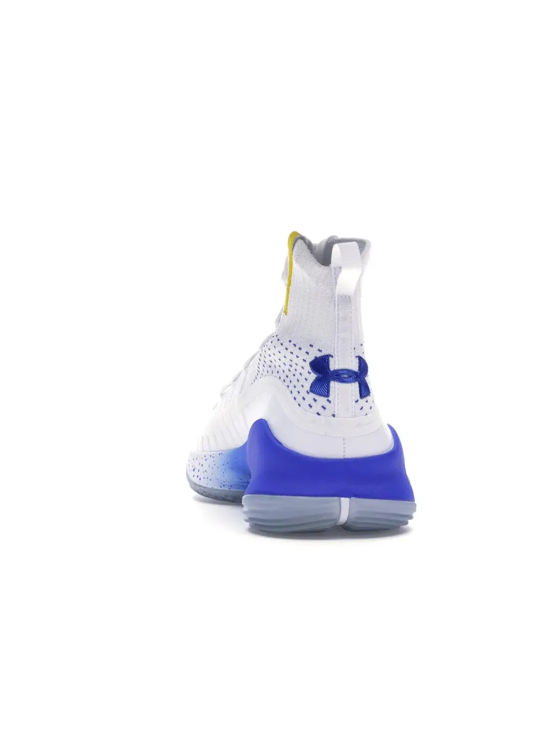 Мужские кроссовки для баскетбола с высокой поддержкой Under Armour Curry 4 — изображение 4 из 4, белый/желтый-синий