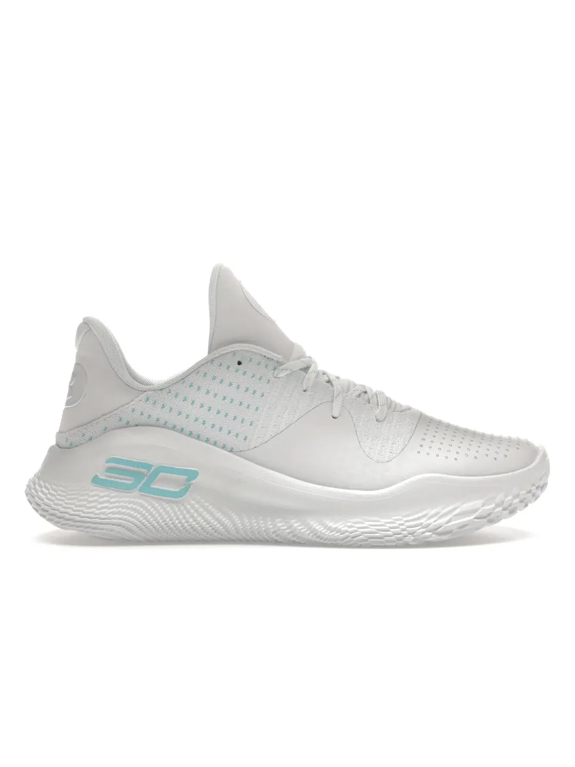 Мужские кроссовки для баскетбола Under Armour Curry 4 Low FloTro — изображение 1 из 4, белый/синий/красный