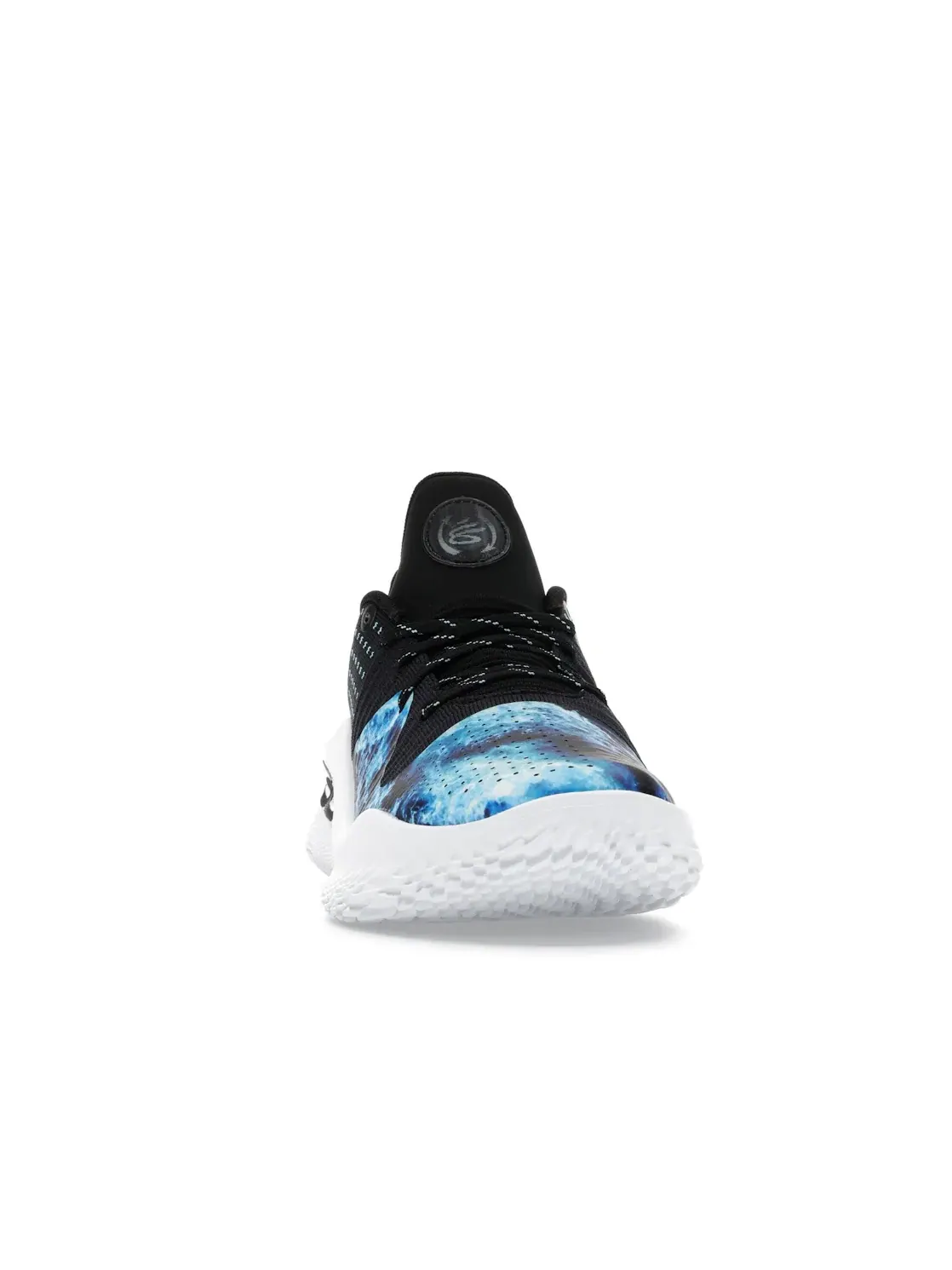 Мужские кроссовки с верхом из текстиля Under Armour Curry 4 Low FloTro — изображение 2 из 4, черный/синий