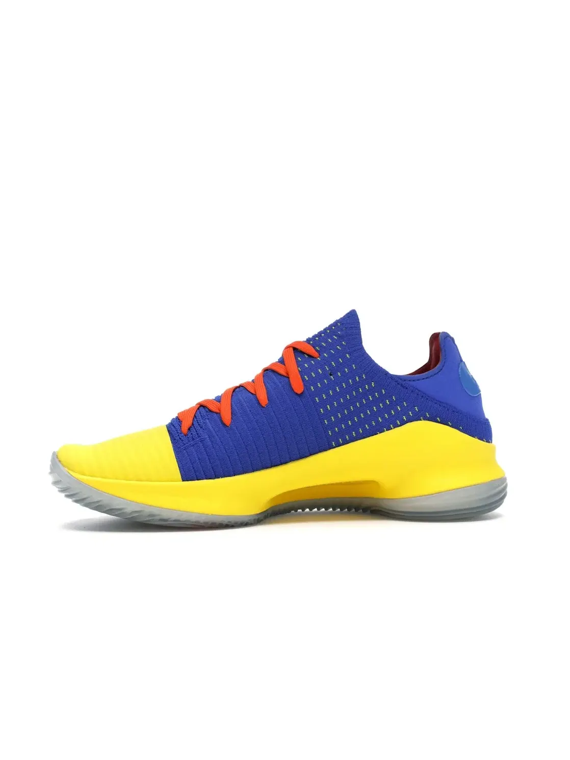 Мужские кроссовки для баскетбола Under Armour Curry 4 Low, Royal/Taxi — изображение 3 из 4