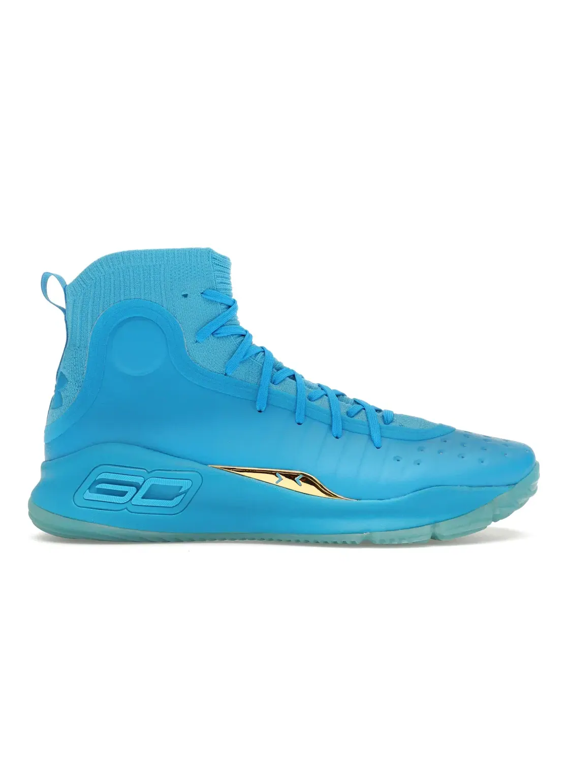 Мужские кроссовки для баскетбола Under Armour Curry 4 Retro — изображение 1 из 4, металлик золотистый