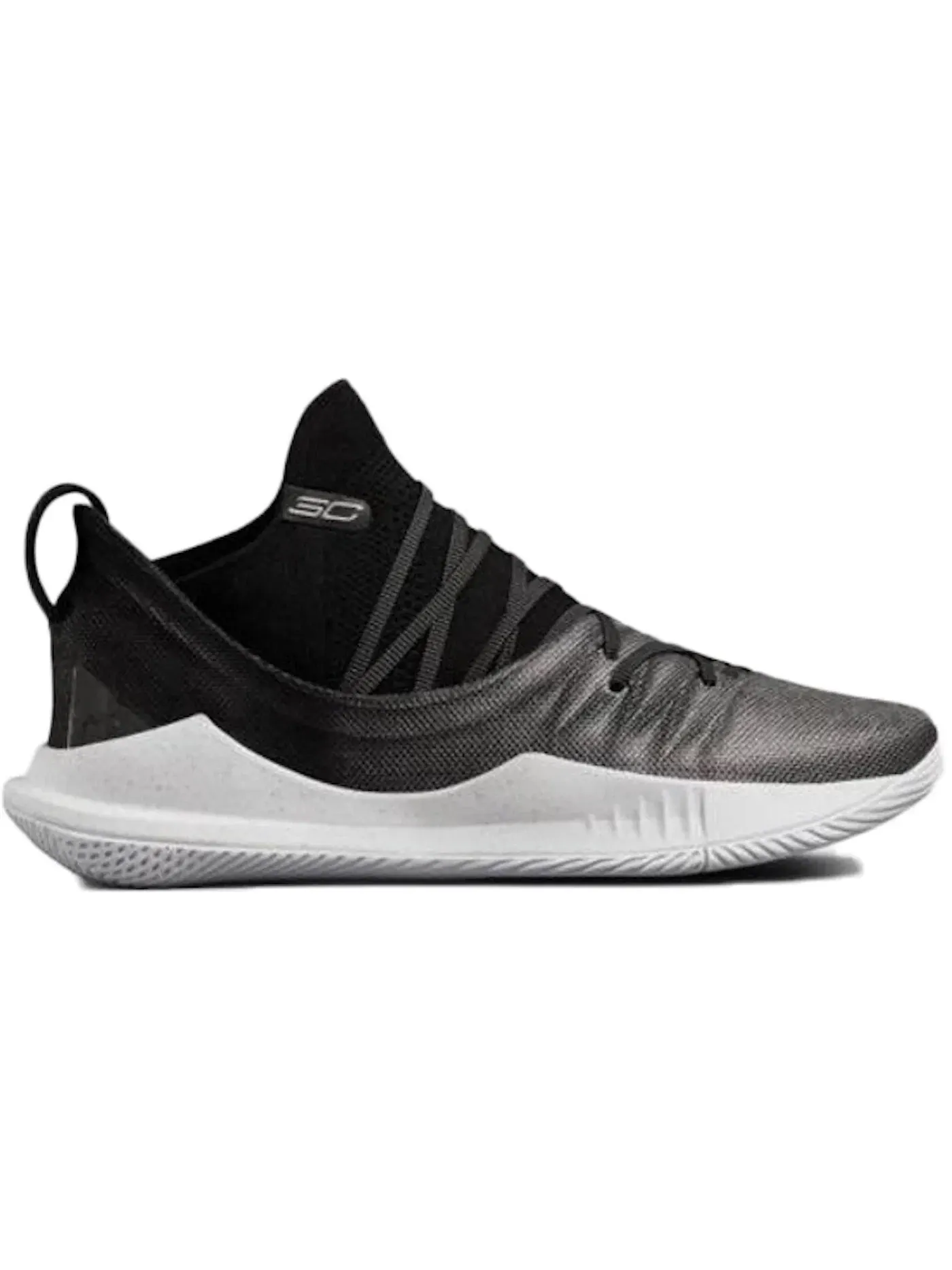 Мужские кроссовки для бега Under Armour Curry 5 — изображение 1 из 1, черный/белый/серебристый