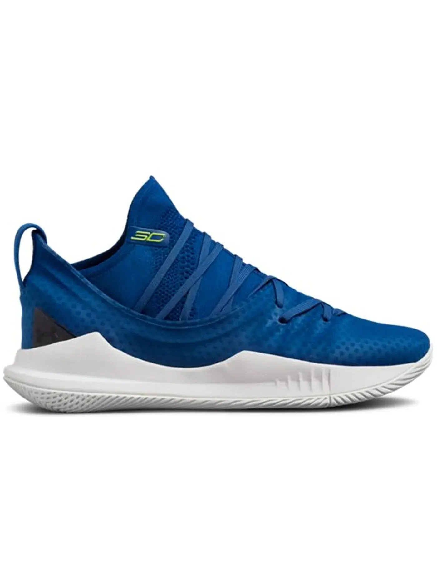 Мужские кроссовки для бега Under Armour Curry 5 — изображение 1 из 1, синий/белый-желтый