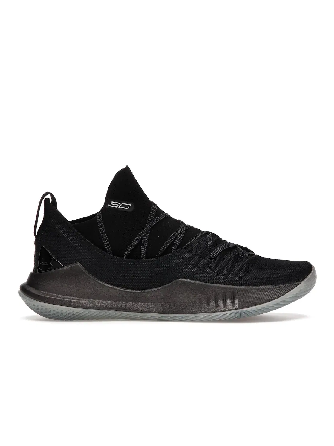Мужские кроссовки для баскетбола с верхом из текстиля Under Armour Curry 5 — изображение 1 из 4, черный/металлик